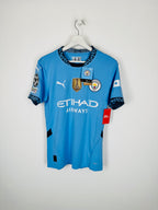 NEW MANCHESTER CITY 2024/2025 HOME FOOTBALL JERSEY - HAALAND #9 (S)