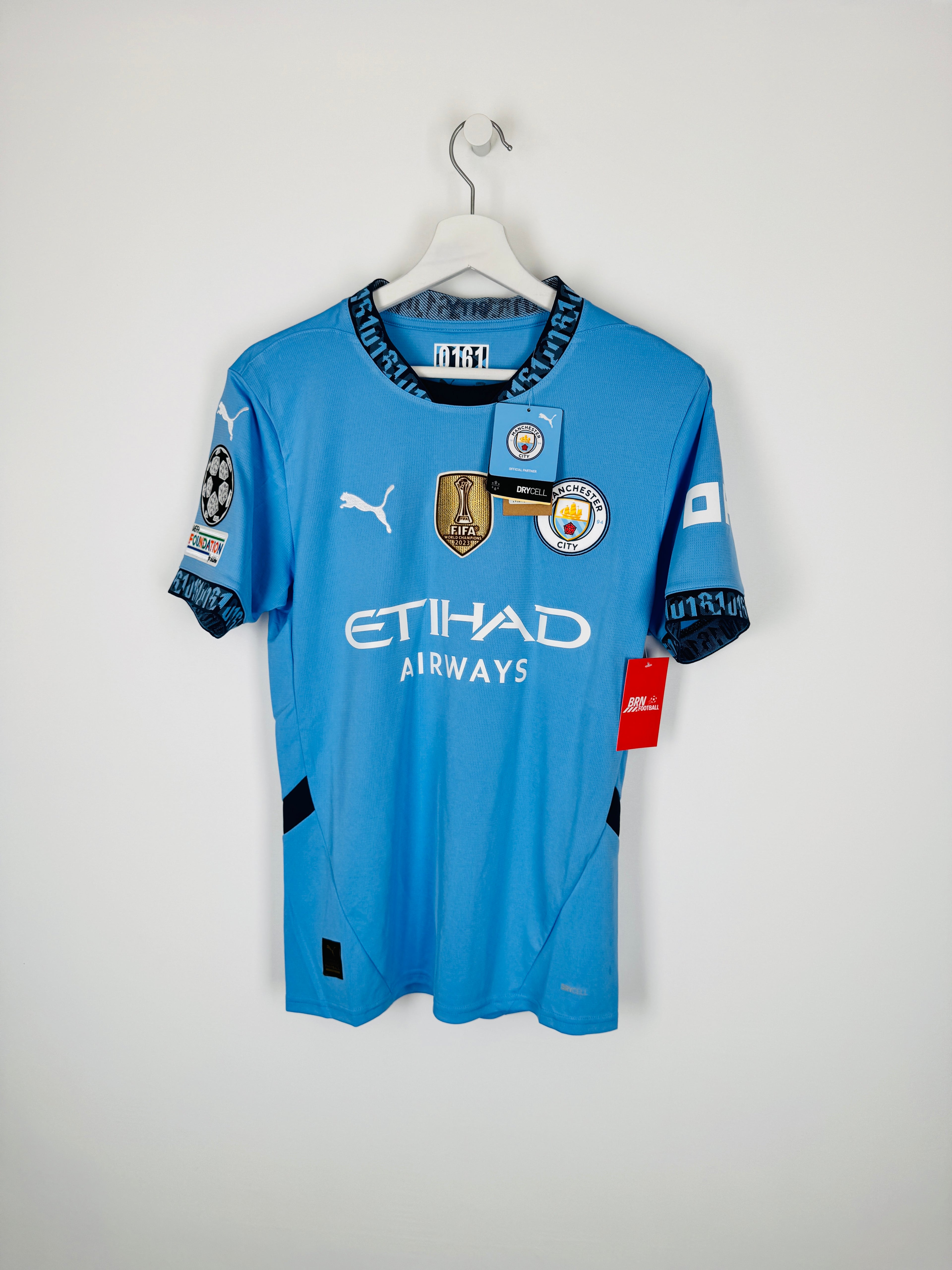 NEW MANCHESTER CITY 2024/2025 HOME FOOTBALL JERSEY - HAALAND #9 (S)