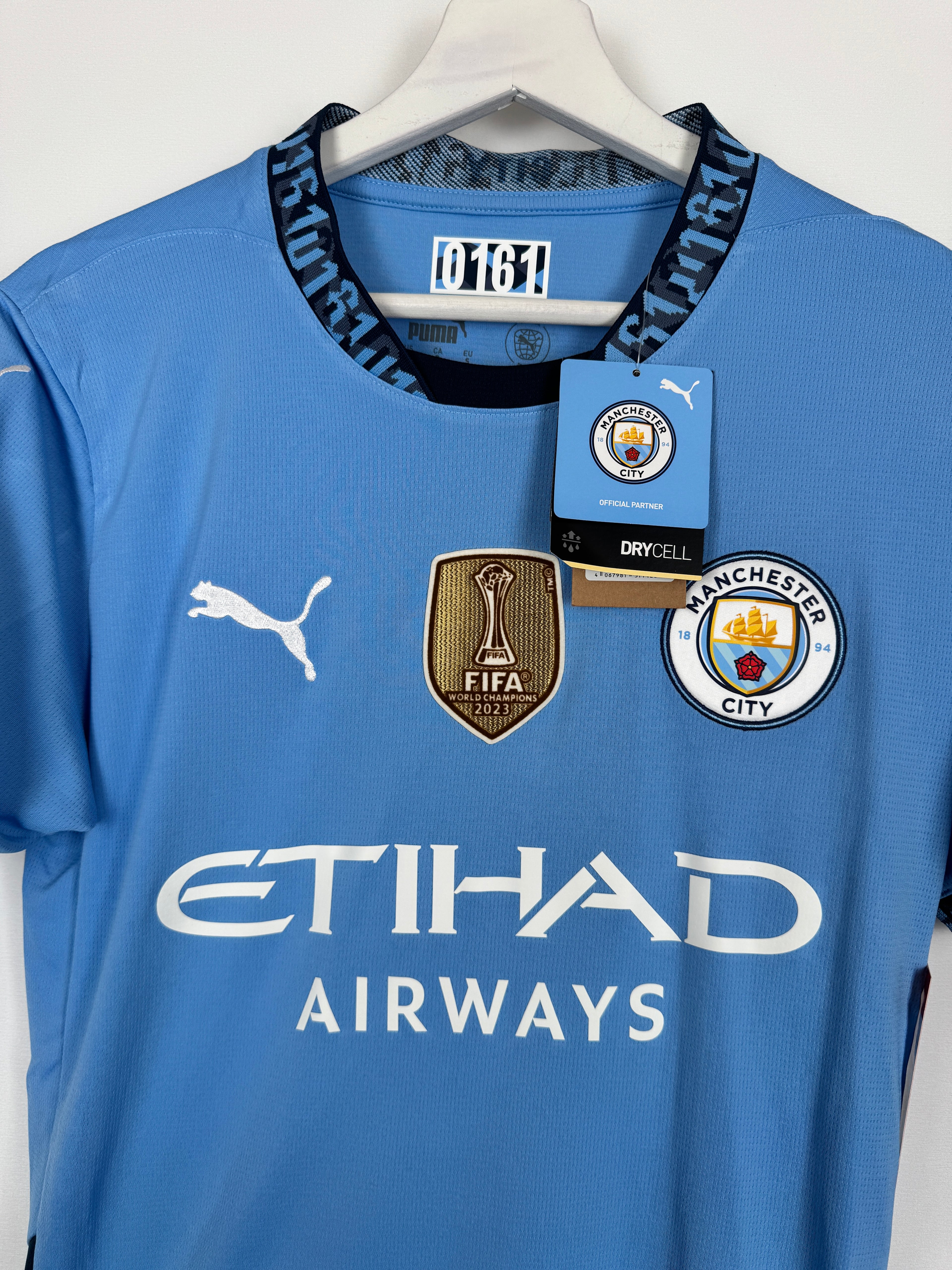 NEW MANCHESTER CITY 2024/2025 HOME FOOTBALL JERSEY - HAALAND #9 (S)
