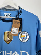 NEW MANCHESTER CITY 2024/2025 HOME FOOTBALL JERSEY - HAALAND #9 (S)