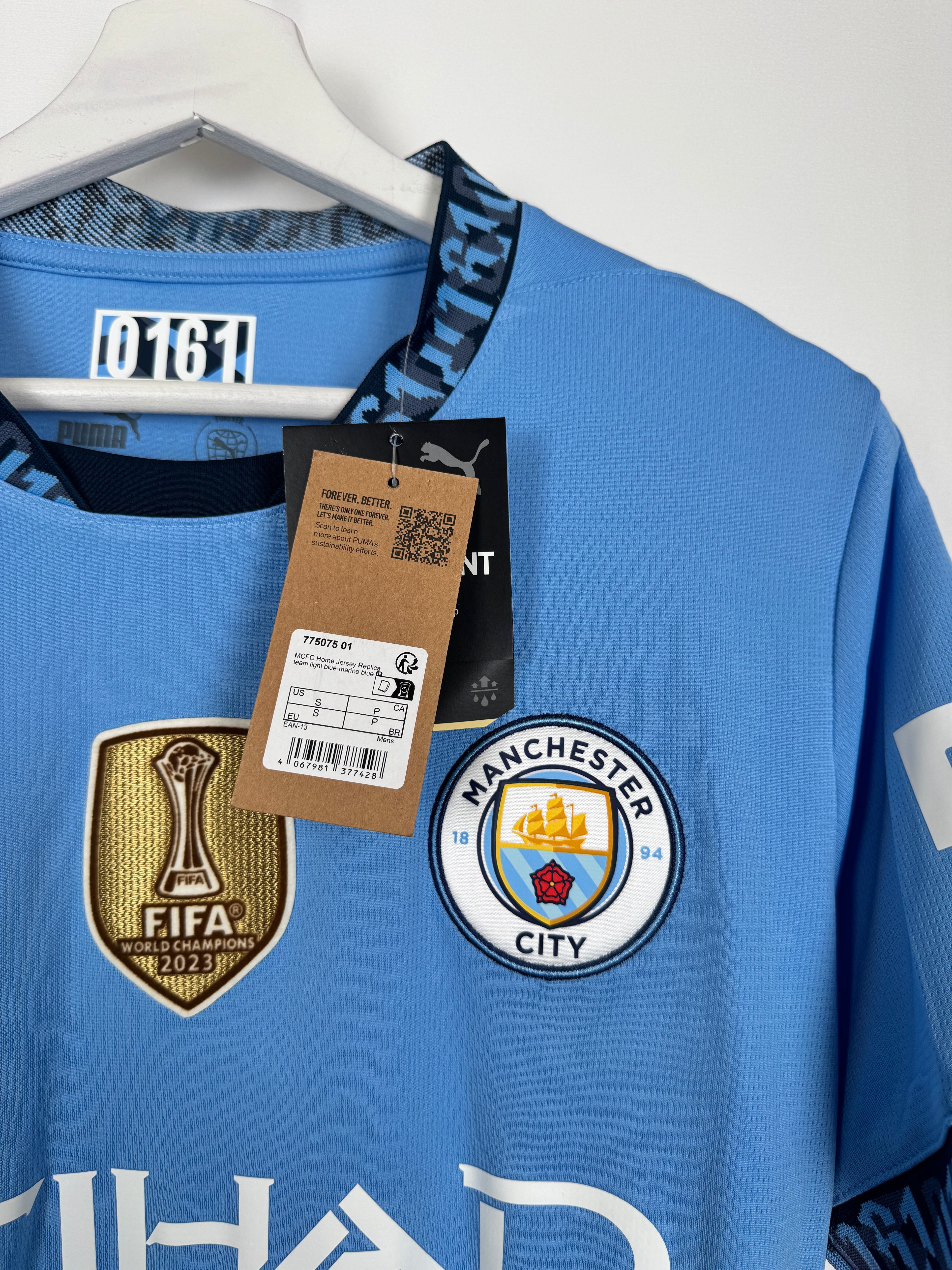NEW MANCHESTER CITY 2024/2025 HOME FOOTBALL JERSEY - HAALAND #9 (S)
