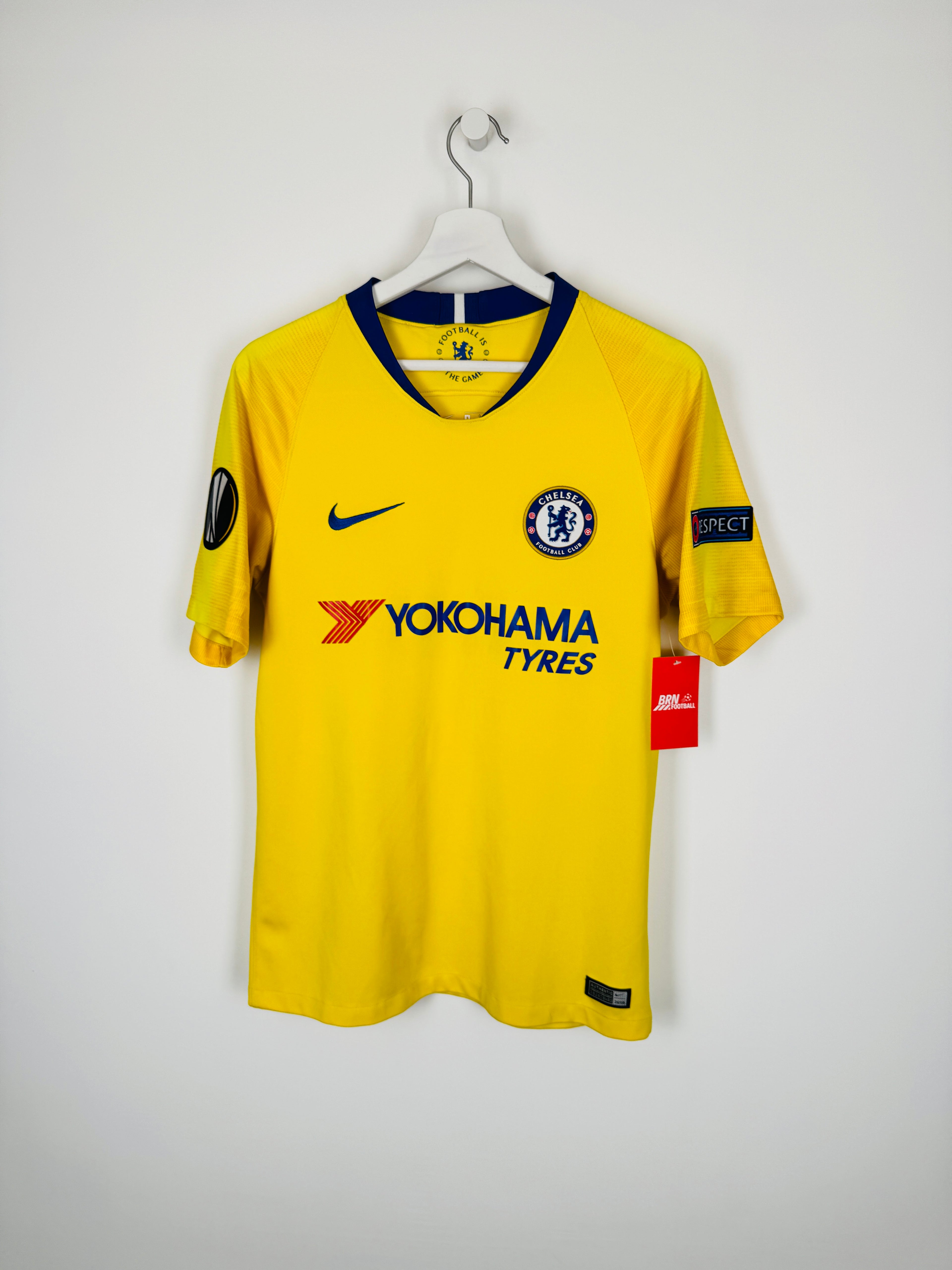 CHELSEA AWAY FOOTBALL SHIRT 2018/2019 - HAZARD #10 (S)