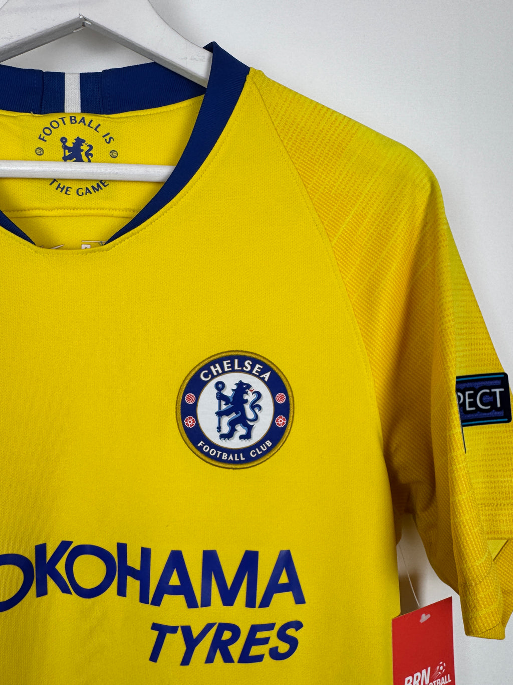 CHELSEA AWAY FOOTBALL SHIRT 2018/2019 - HAZARD #10 (S)