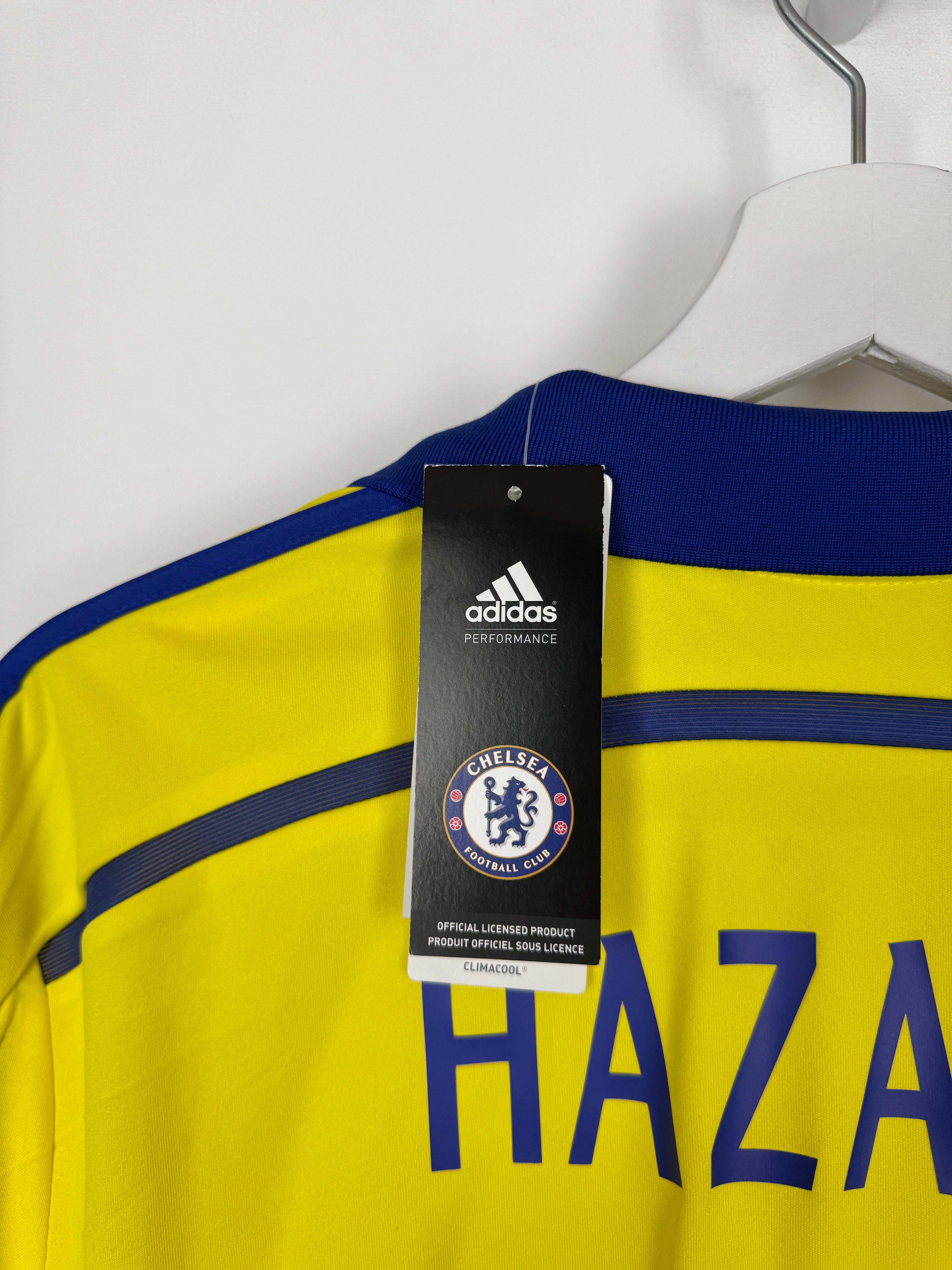 NEW CHELSEA 2014/2015 AWAY FOOTBALL SHIRT - HAZARD #10 (M)