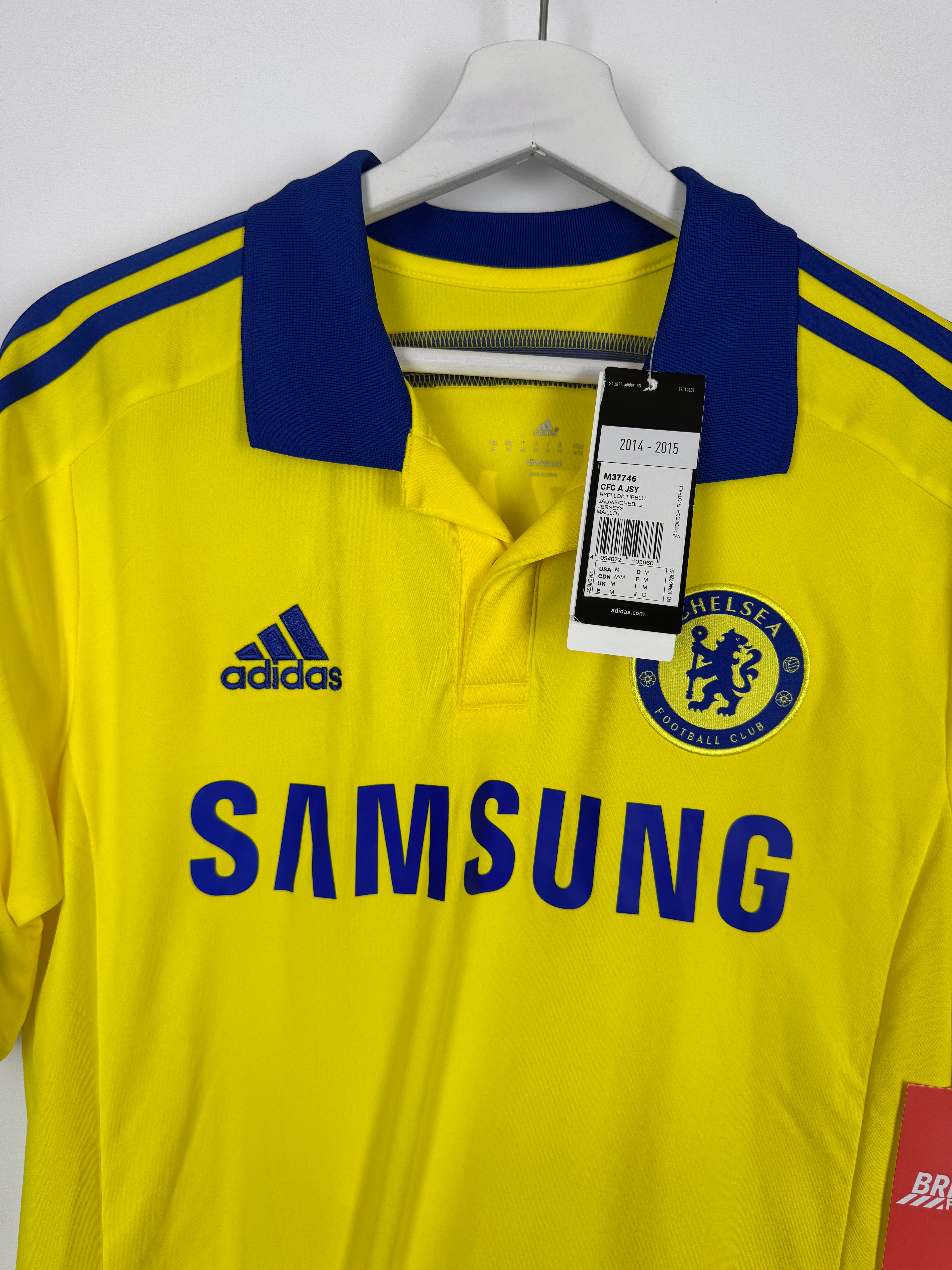 NEW CHELSEA 2014/2015 AWAY FOOTBALL SHIRT - HAZARD #10 (M)