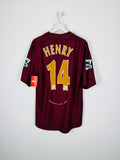 ARSENAL 2005/2006 HOME FOOTBALL SHIRT - HENRY #14 VELVET (XL)