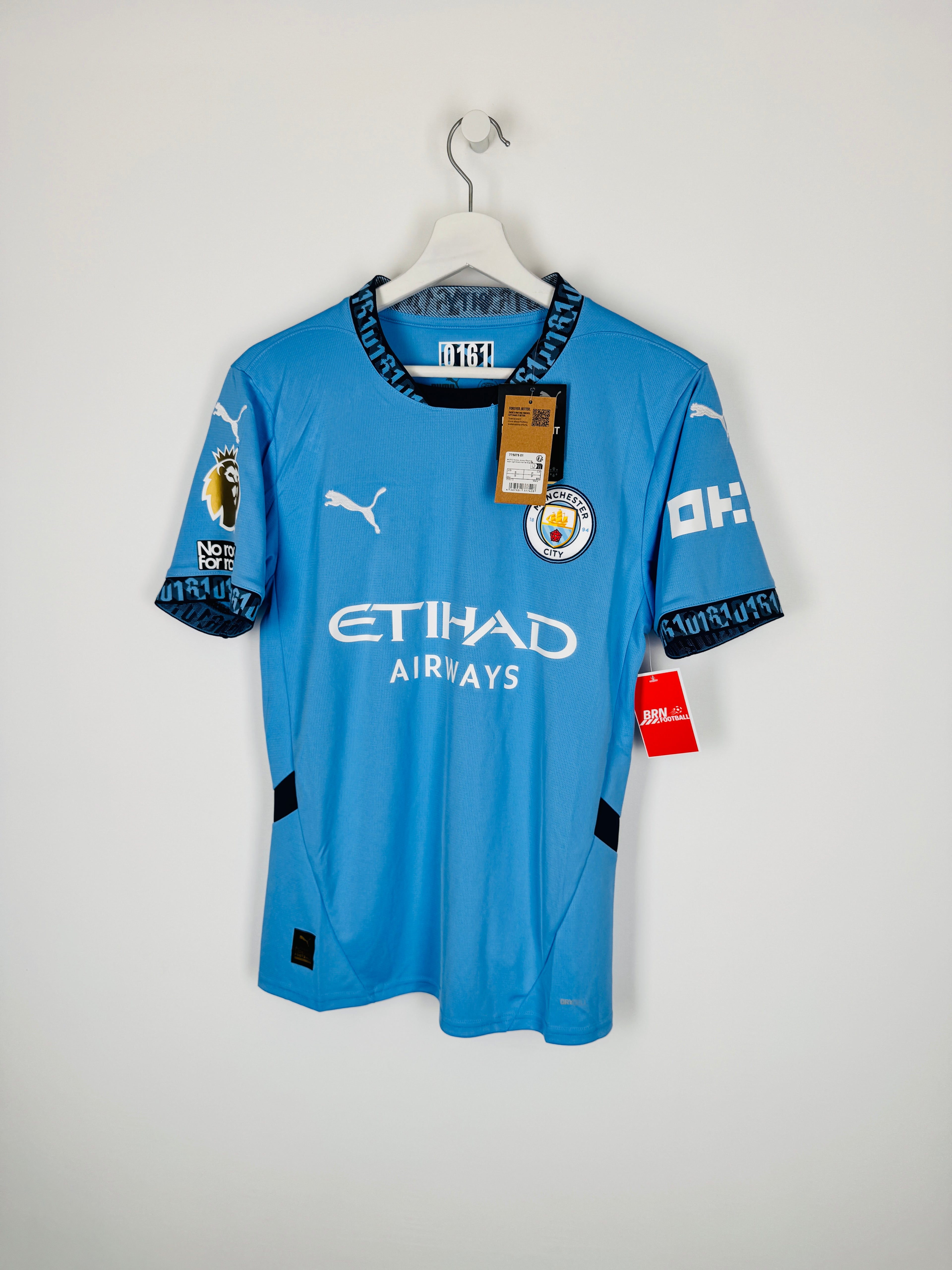 NEW MANCHESTER CITY 2024/2025 HOME FOOTBALL JERSEY - HAALAND #9 (S)