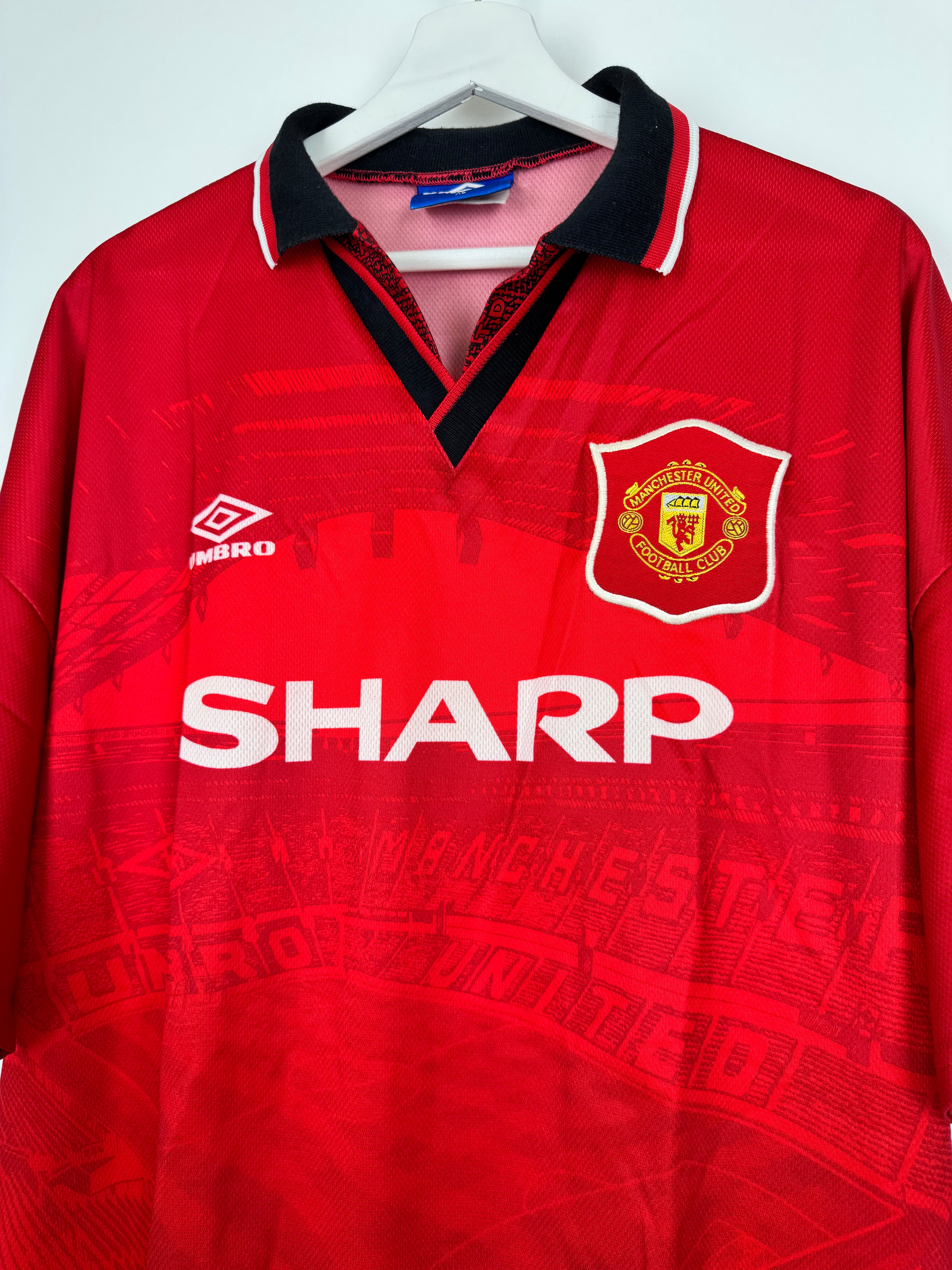 MAILLOT DE FOOTBALL MANCHESTER UNITED 1994/1996 DOMICILE - CANTONA #7 (XL)