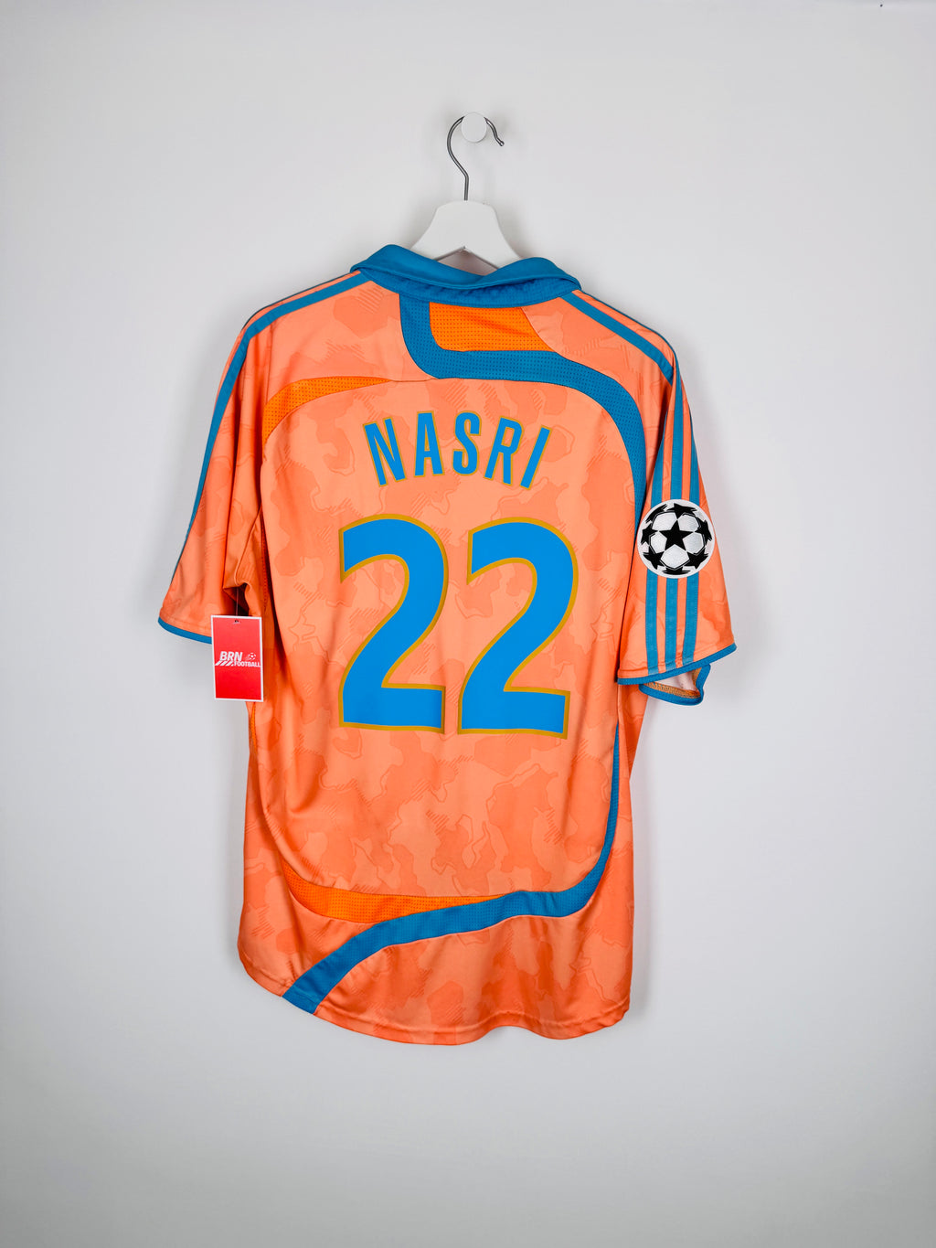 MAILLOT DE FOOTBALL OLYMPIQUE DE MARSEILLE 2007/2008 THIRD - SAMIR NASRI #22 (L)