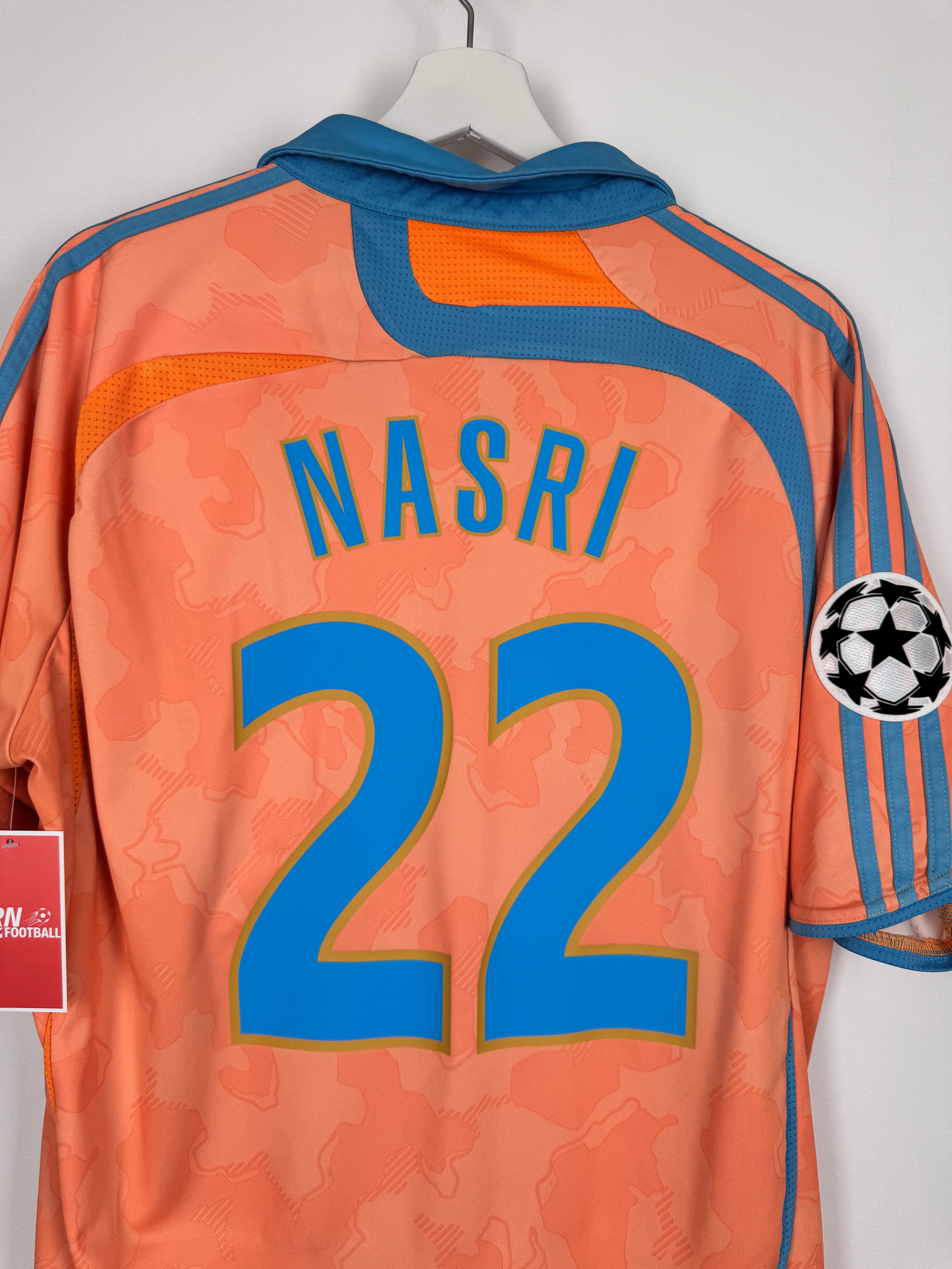 MAILLOT DE FOOTBALL OLYMPIQUE DE MARSEILLE 2007/2008 THIRD - SAMIR NASRI #22 (L)