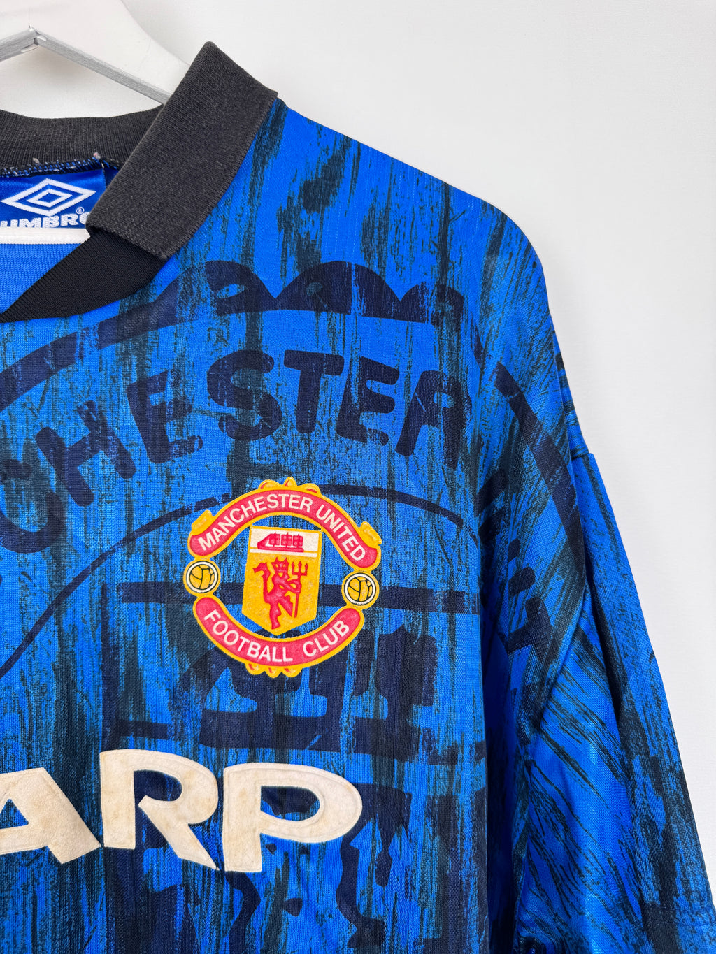 MAILLOT DE FOOTBALL MANCHESTER UNITED 1992/1993 EXTÉRIEUR - CANTONA #7 (L)