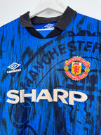 MAILLOT DE FOOTBALL MANCHESTER UNITED 1992/1993 EXTÉRIEUR - CANTONA #7 (L)