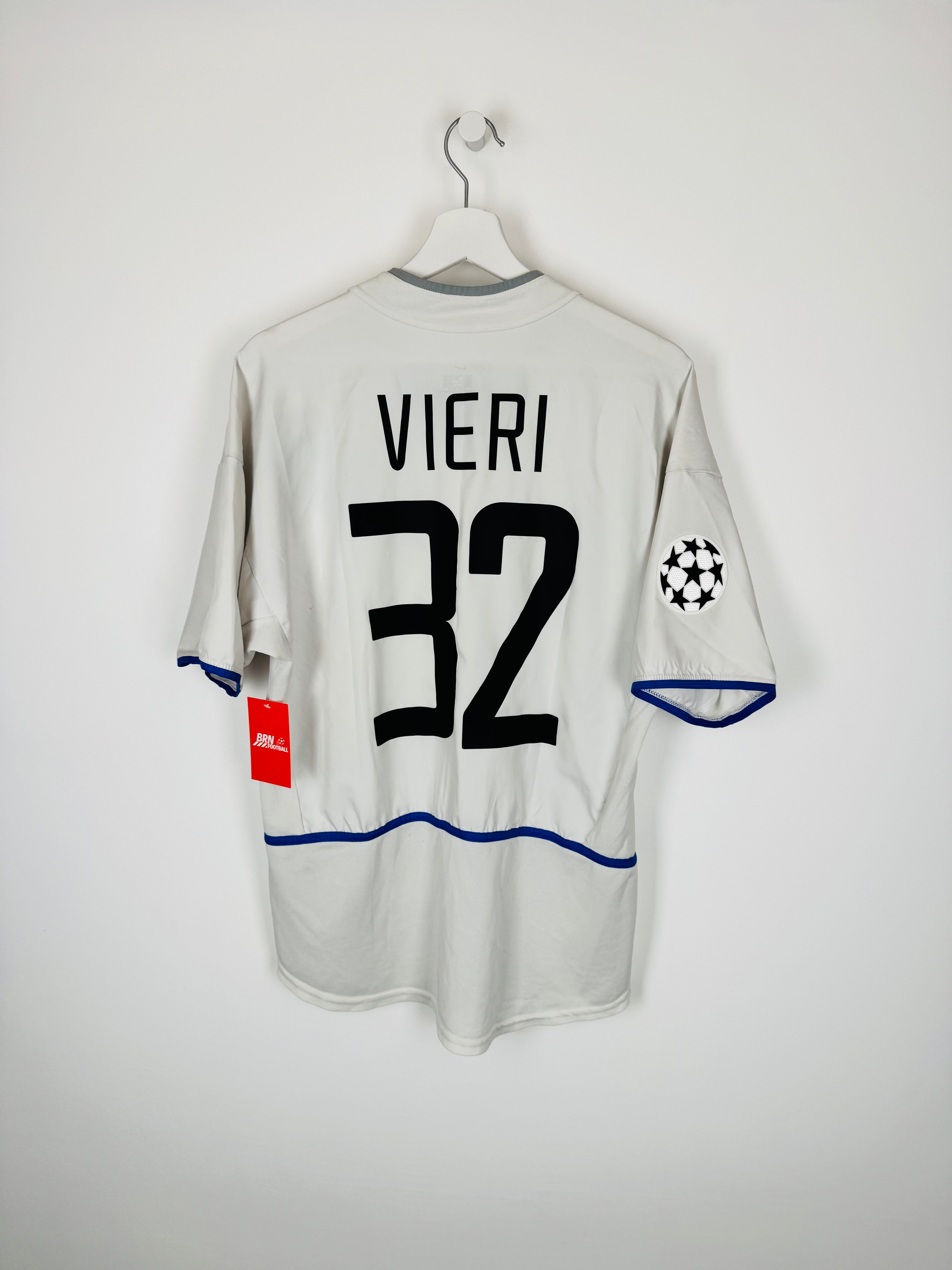 INTER MILAN 2002/2004 AWAY FOOTBALL SHIRT - VIERI #32 (M)