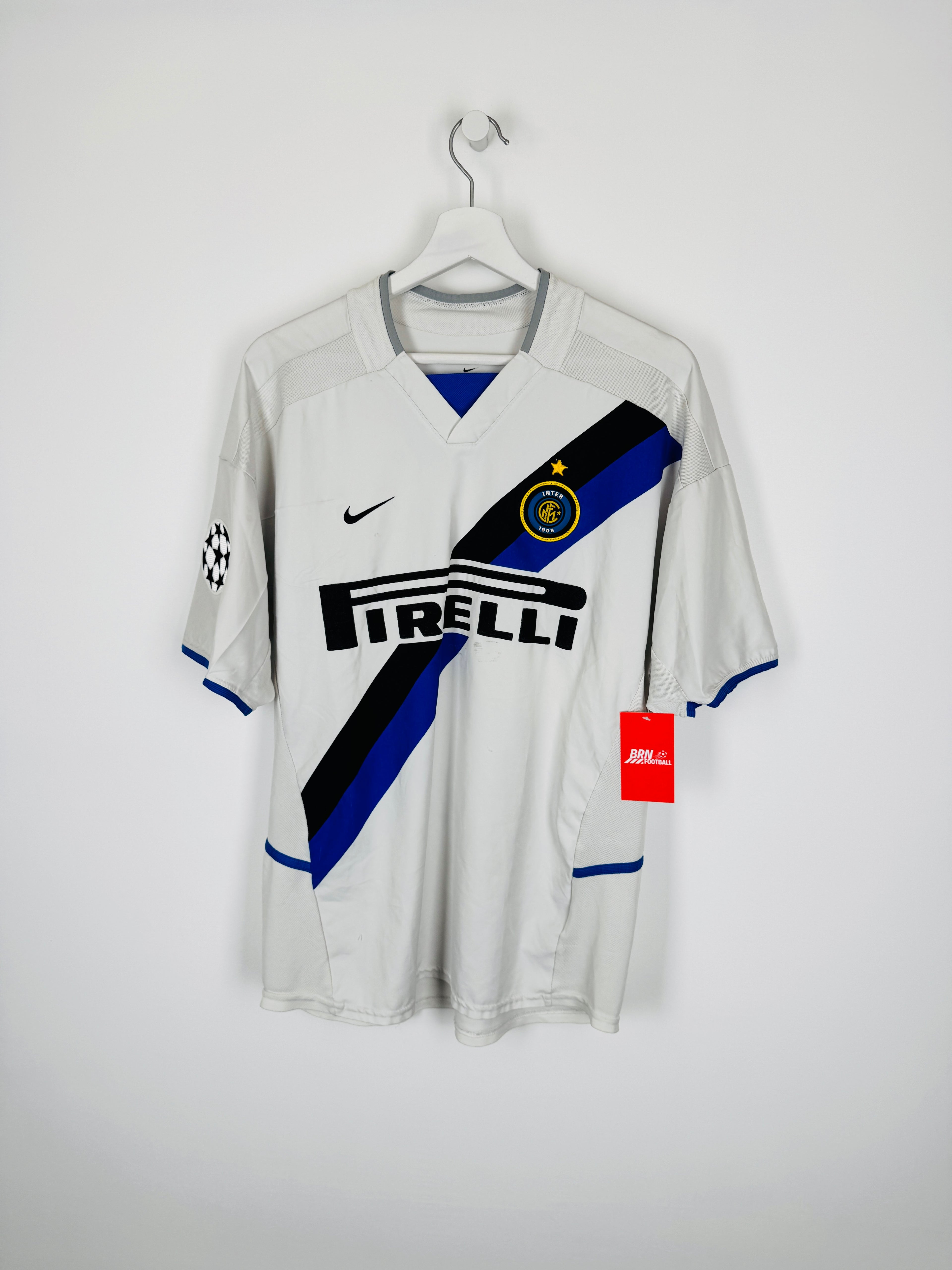 INTER MILAN 2002/2004 AWAY FOOTBALL SHIRT - VIERI #32 (M)