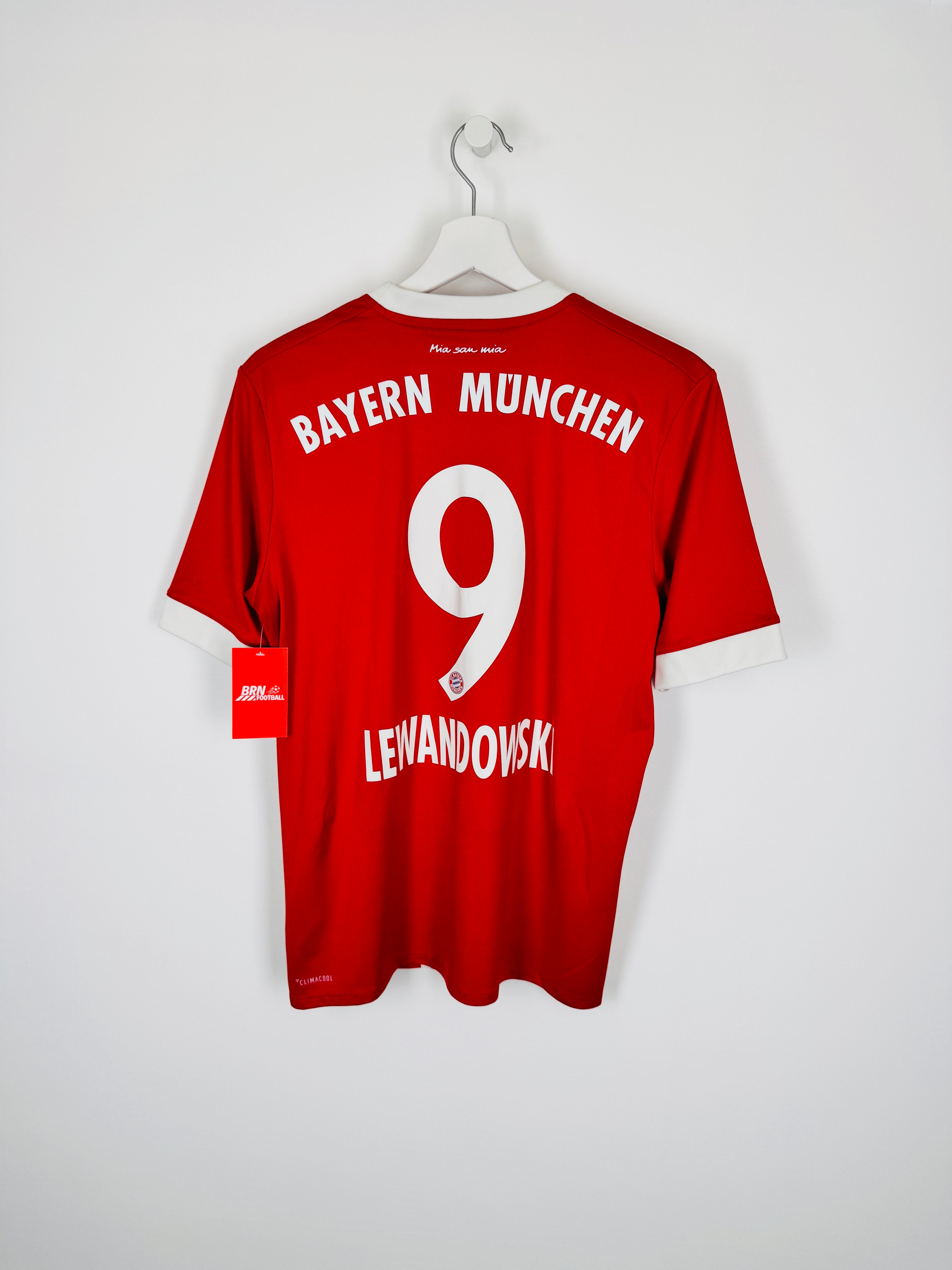 2017/2018 BAYERN MUNICH HOME FOOTBALL JERSEY - LEWANDOWSKI #9 (S)