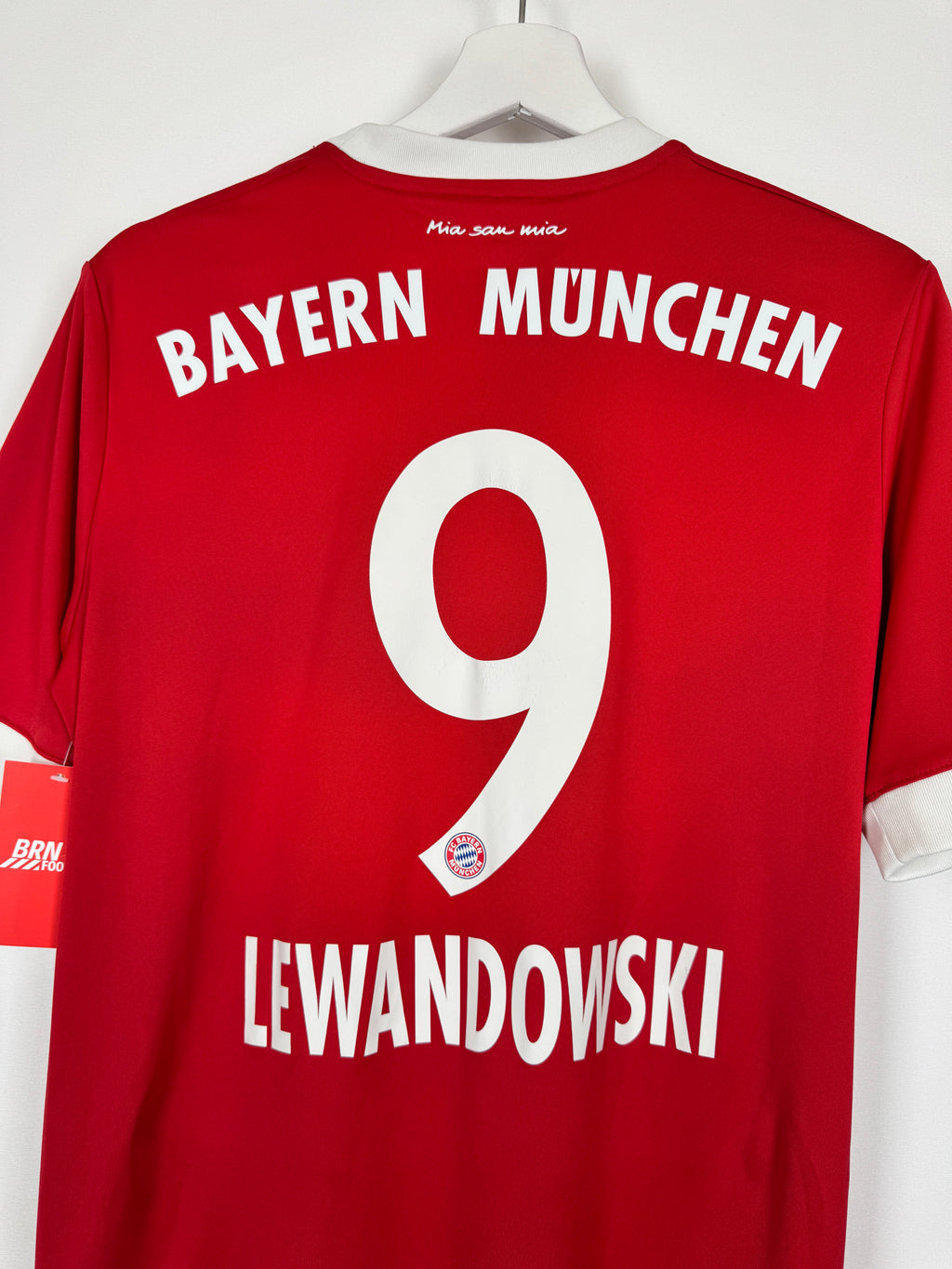 2017/2018 BAYERN MUNICH HOME FOOTBALL JERSEY - LEWANDOWSKI #9 (S)