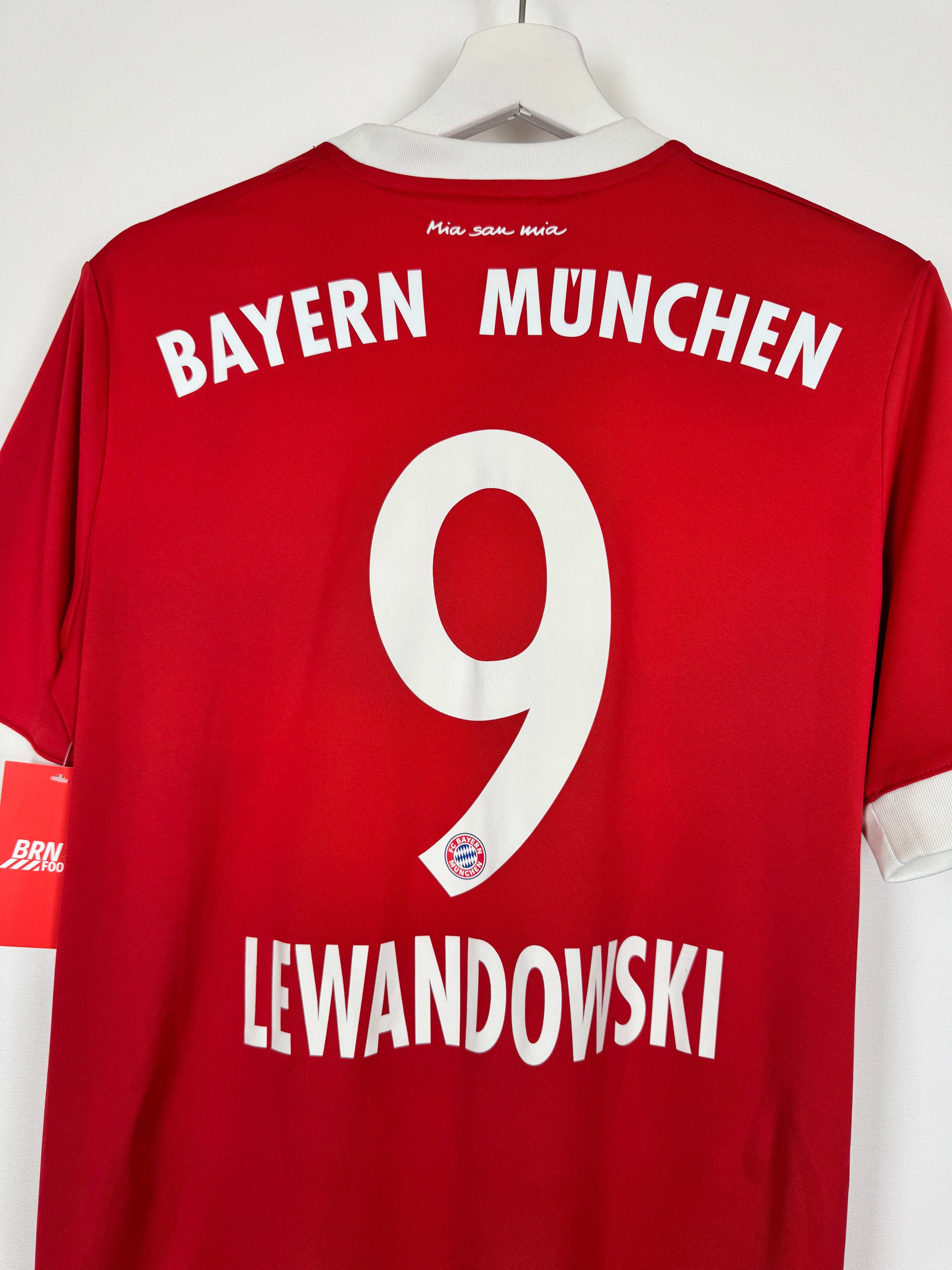 2017/2018 BAYERN MUNICH HOME FOOTBALL JERSEY - LEWANDOWSKI #9 (S)