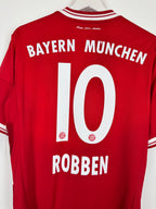 BAYERN MUNICH 2013/2014 HOME FOOTBALL SHIRT - ROBBEN #10 (S)