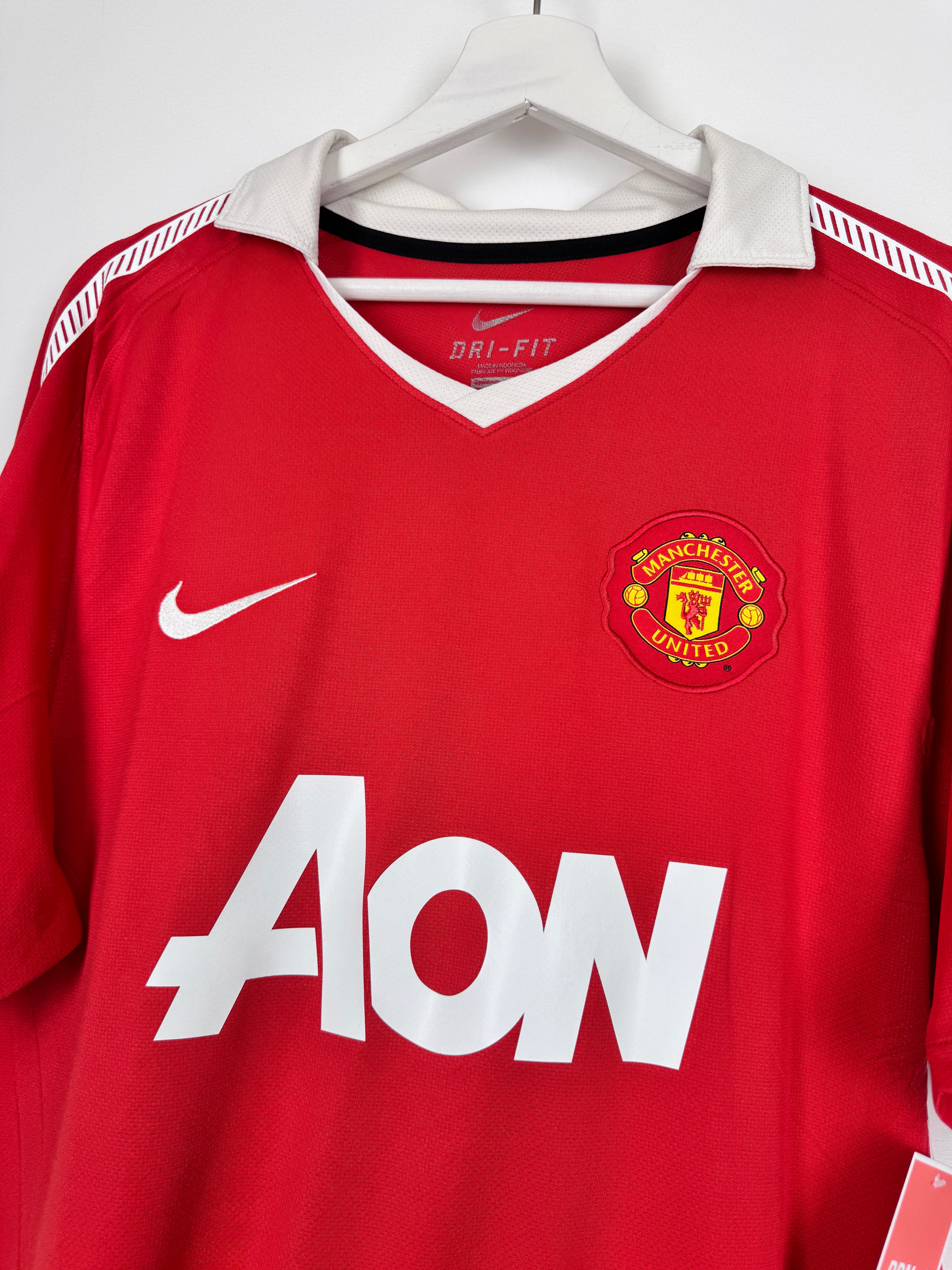 MAILLOT DE FOOTBALL MANCHESTER UNITED 2010/2011 DOMICILE - WAYNE ROONEY #10 (L)