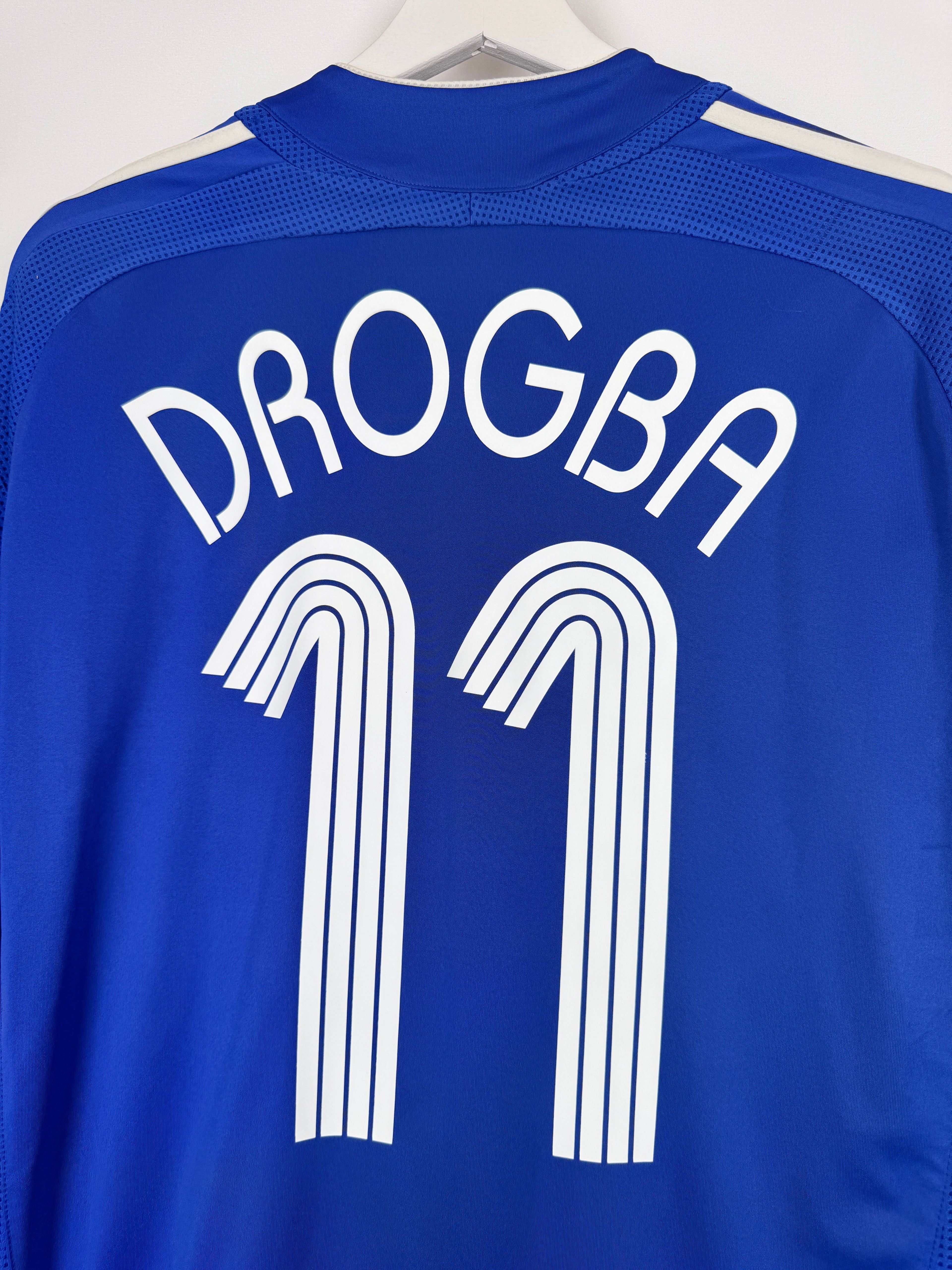 MAILLOT DE FOOTBALL CHELSEA 2006/2008 DOMICILE - DIDIER DROGBA #11 (L)