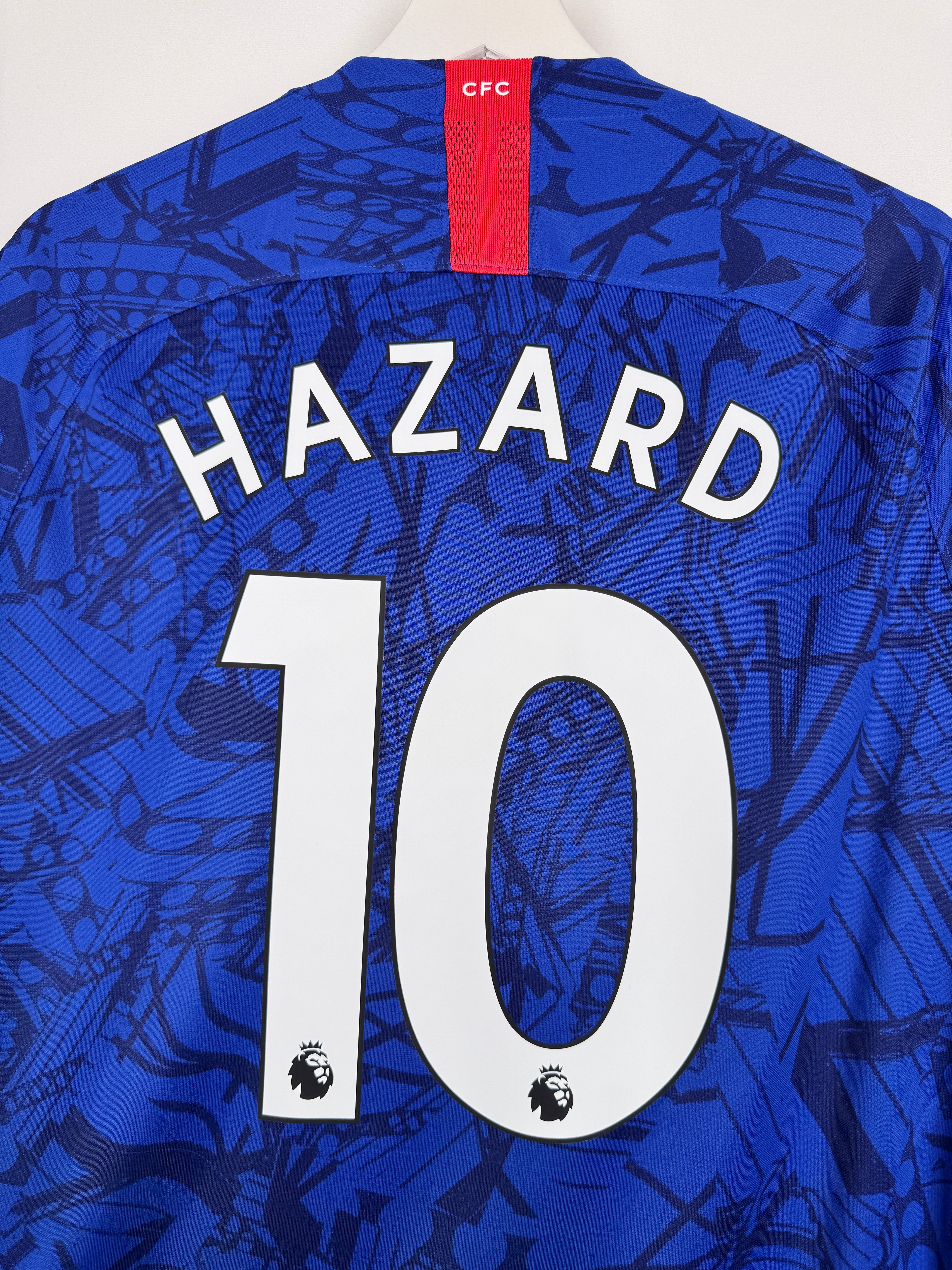 MAILLOT DE FOOTBALL CHELSEA 2019/2020 DOMICILE - EDEN HAZARD #10 (L)