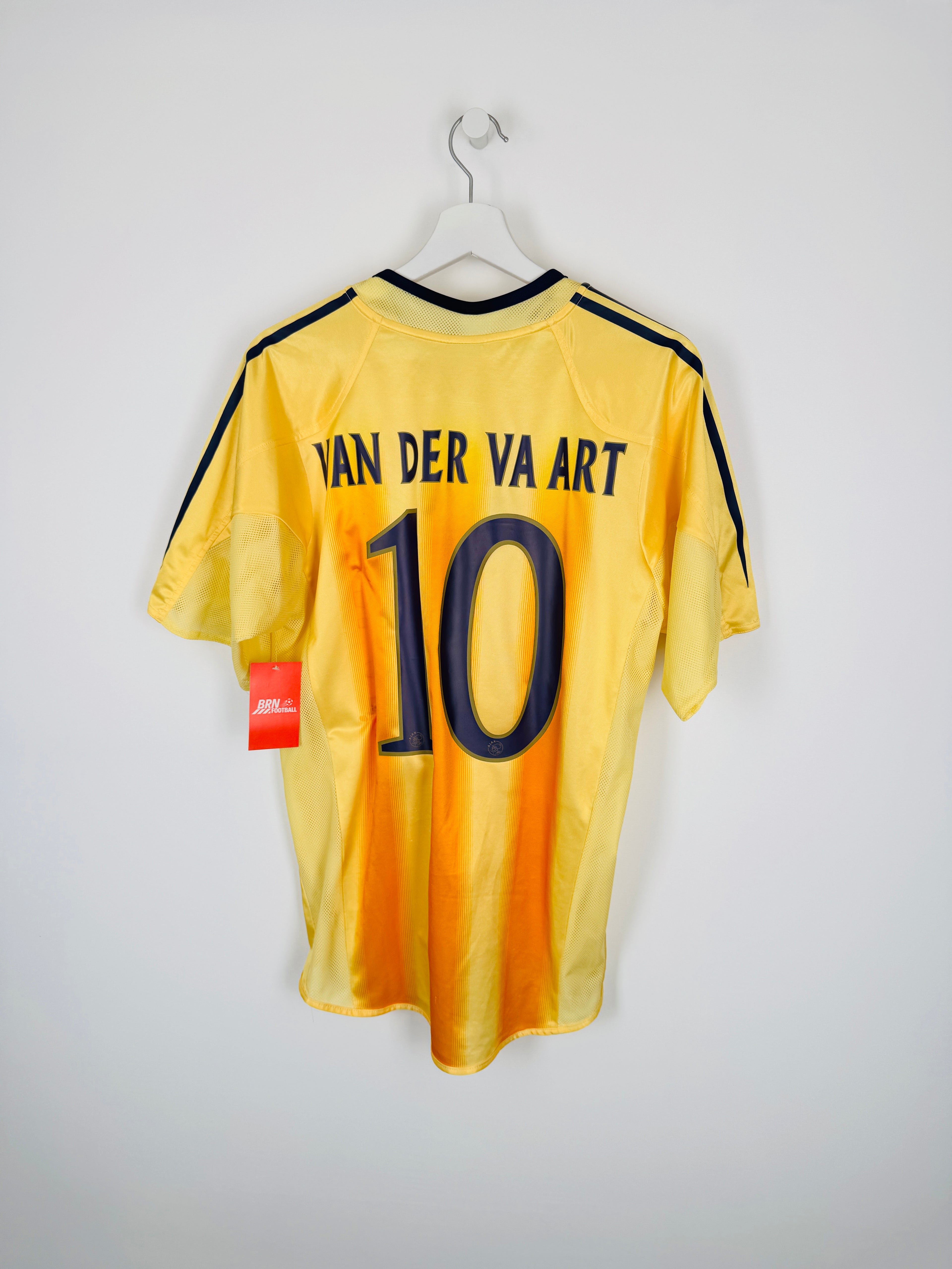 AJAX AMSTERDAM FOOTBALL JERSEY 2004/2005 AWAY - VAN DER VAART #10 (S)