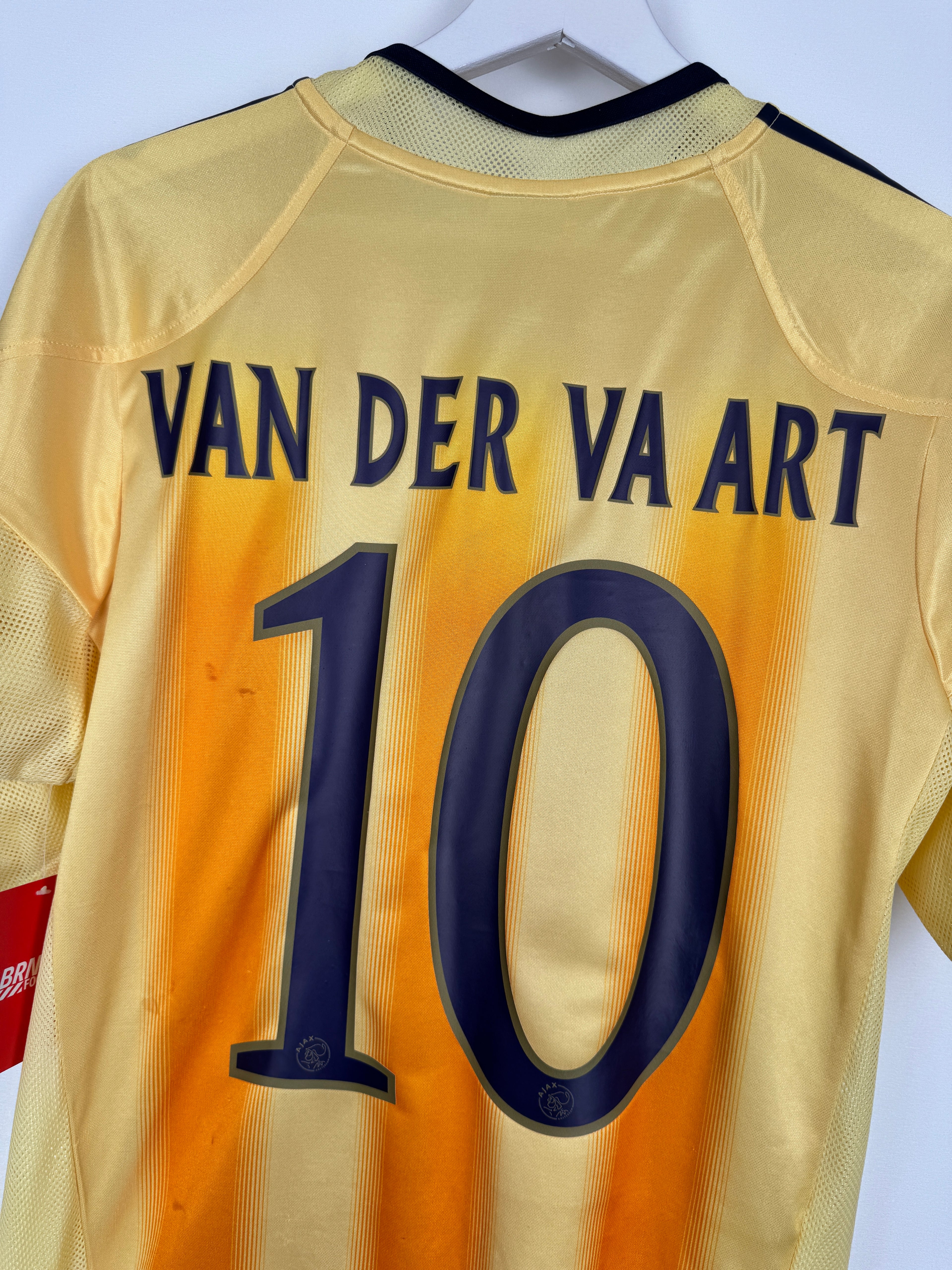 AJAX AMSTERDAM FOOTBALL JERSEY 2004/2005 AWAY - VAN DER VAART #10 (S)