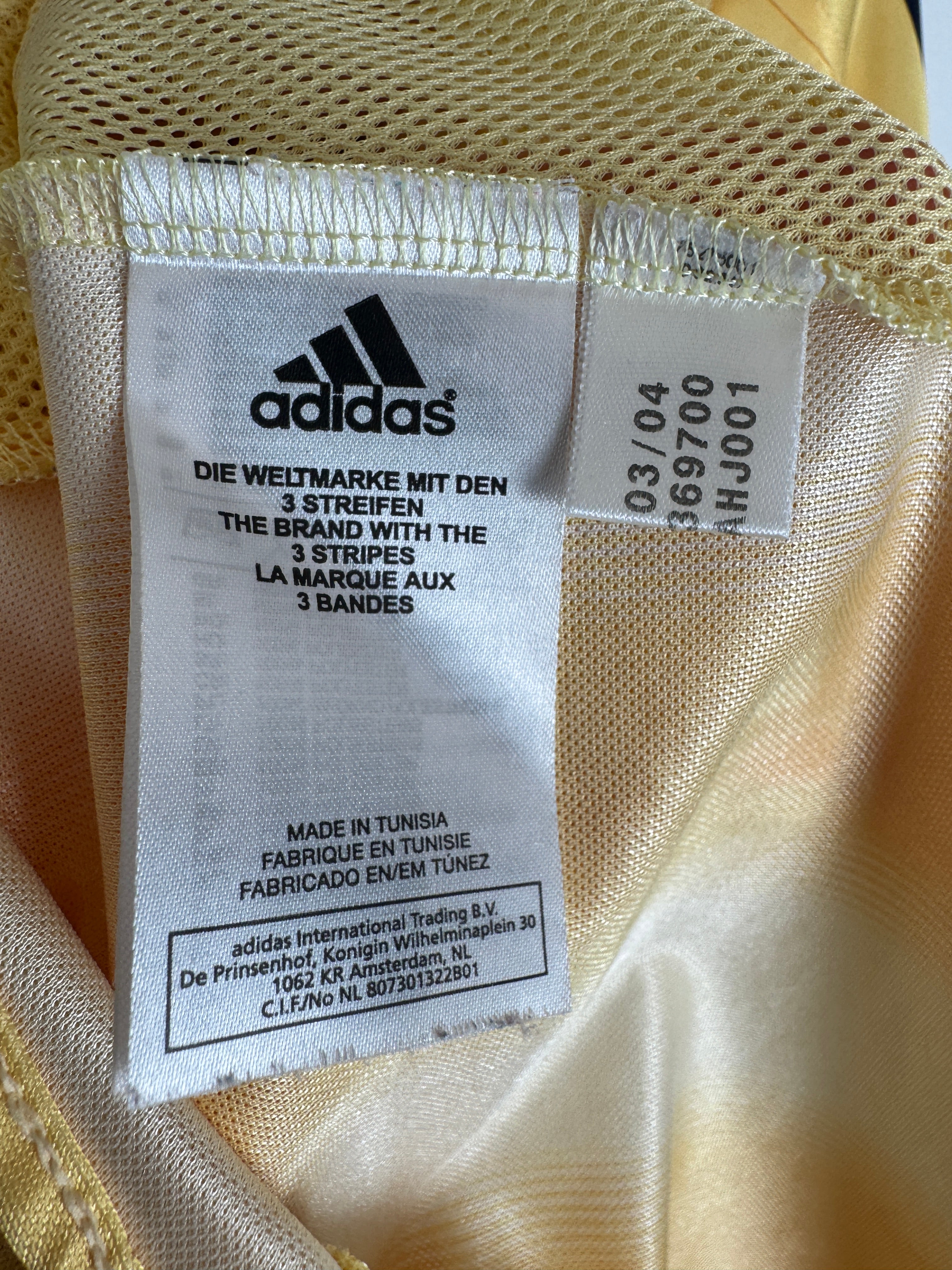 AJAX AMSTERDAM FOOTBALL JERSEY 2004/2005 AWAY - VAN DER VAART #10 (S)