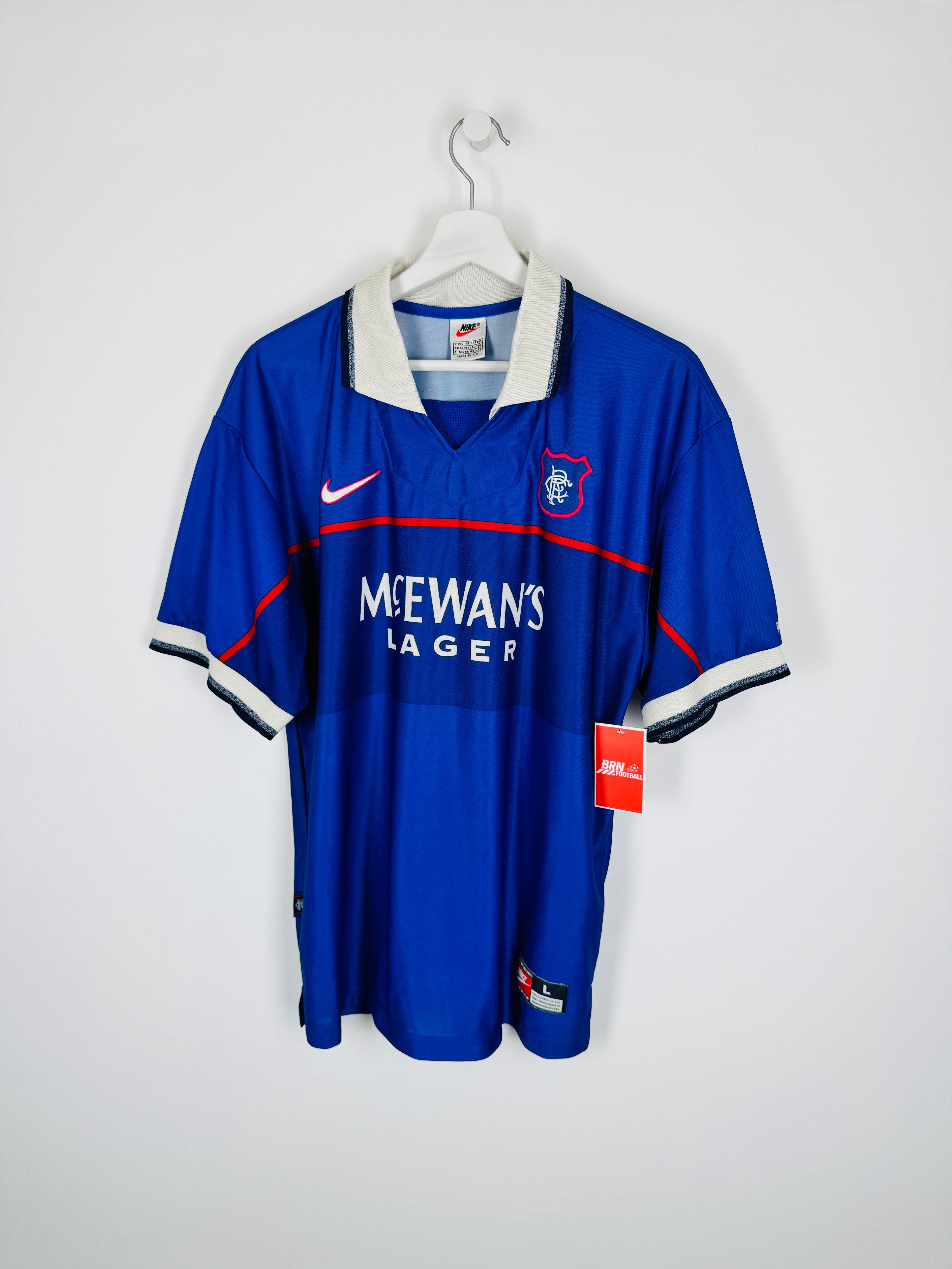 GLASGOW RANGERS 1997/1998 HOME FOOTBALL SHIRT (L)