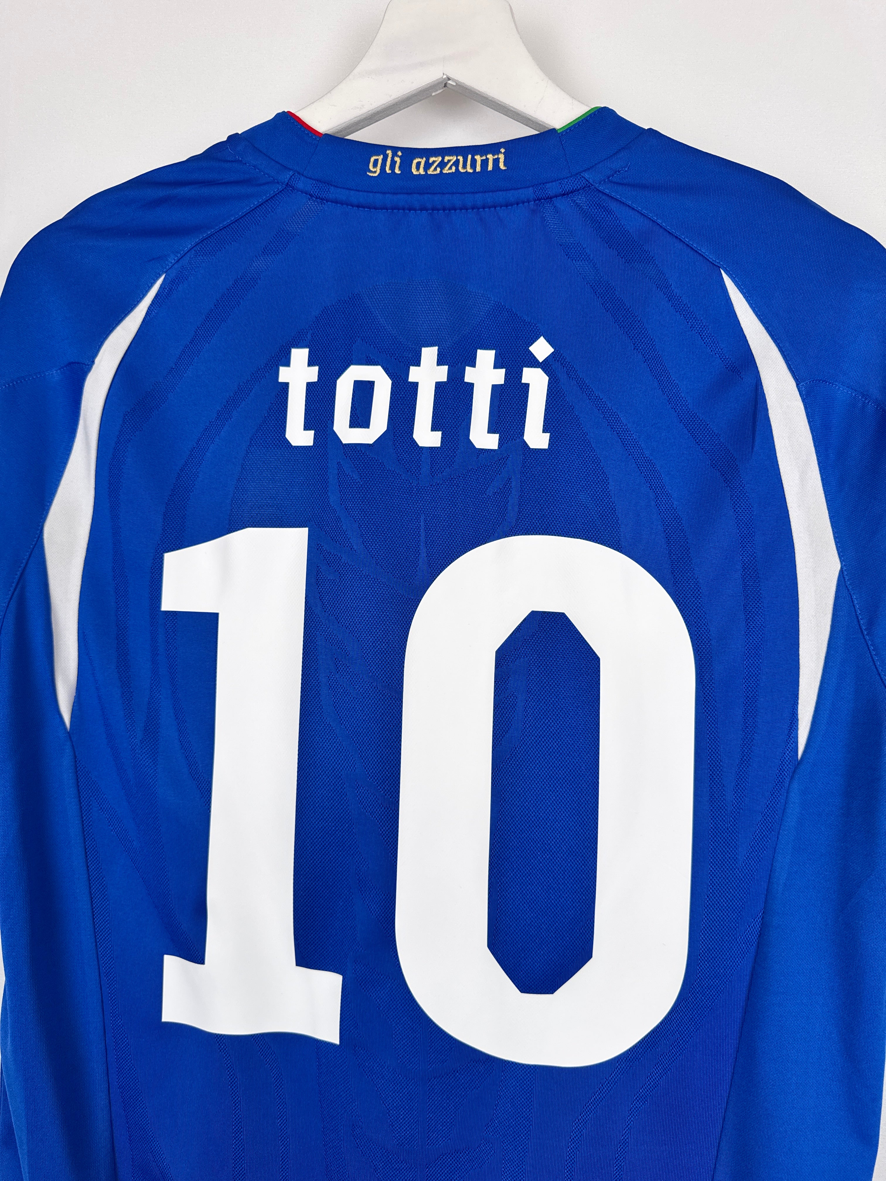 MAILLOT DE FOOTBALL ITALIE 2010 DOMICILE - TOTTI #10 (M)