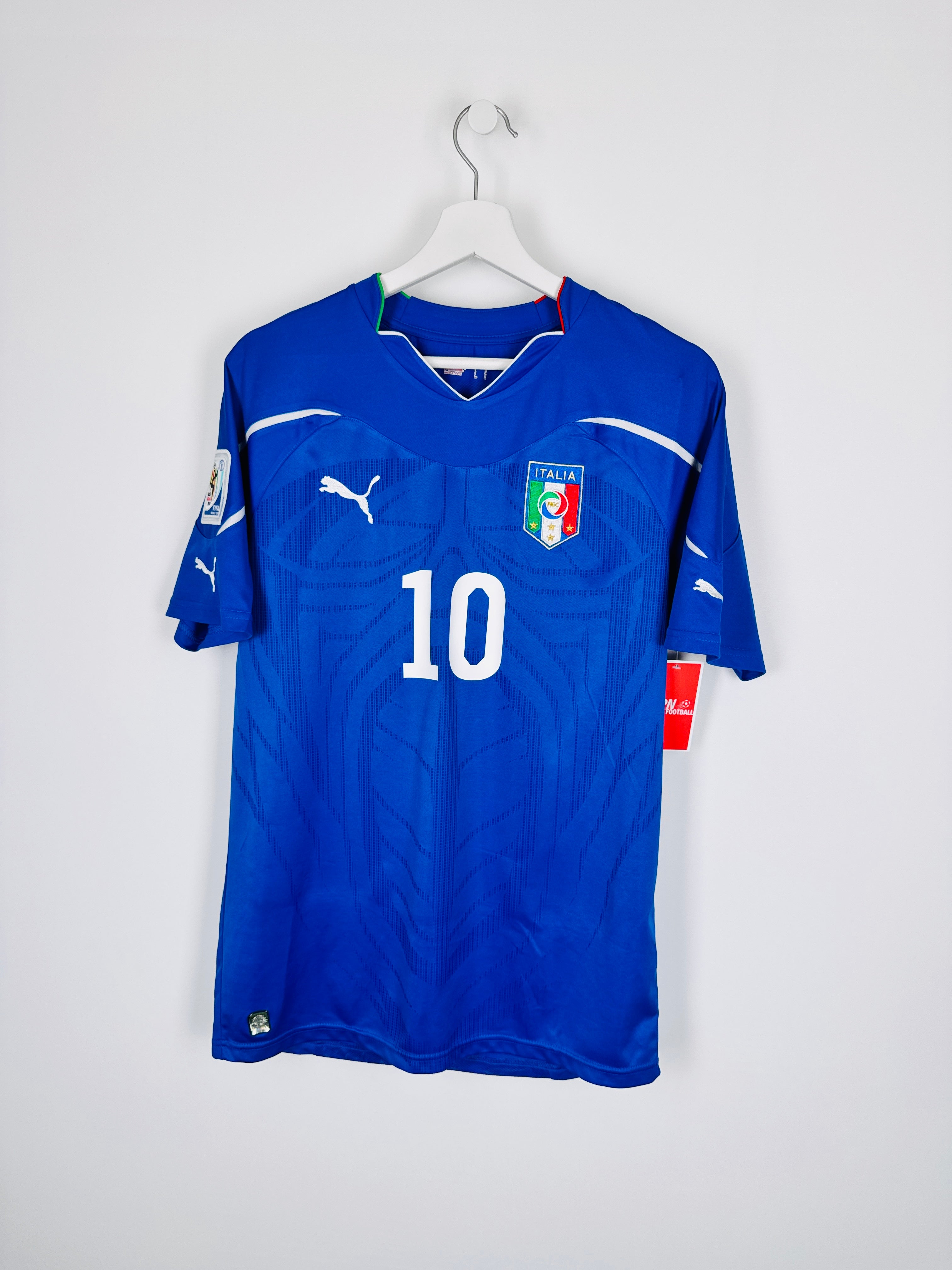 MAILLOT DE FOOTBALL ITALIE 2010 DOMICILE - TOTTI #10 (M)