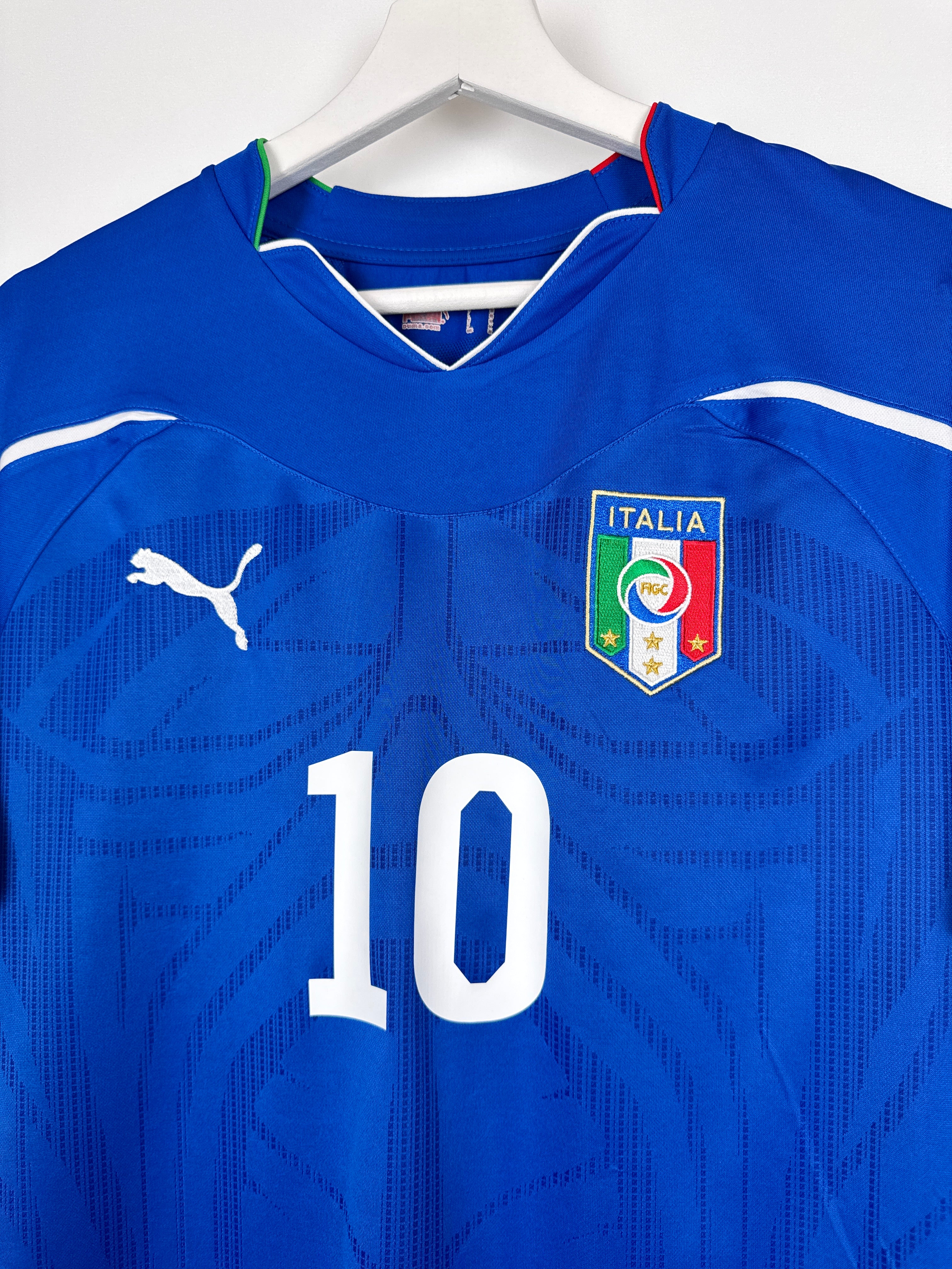 MAILLOT DE FOOTBALL ITALIE 2010 DOMICILE - TOTTI #10 (M)