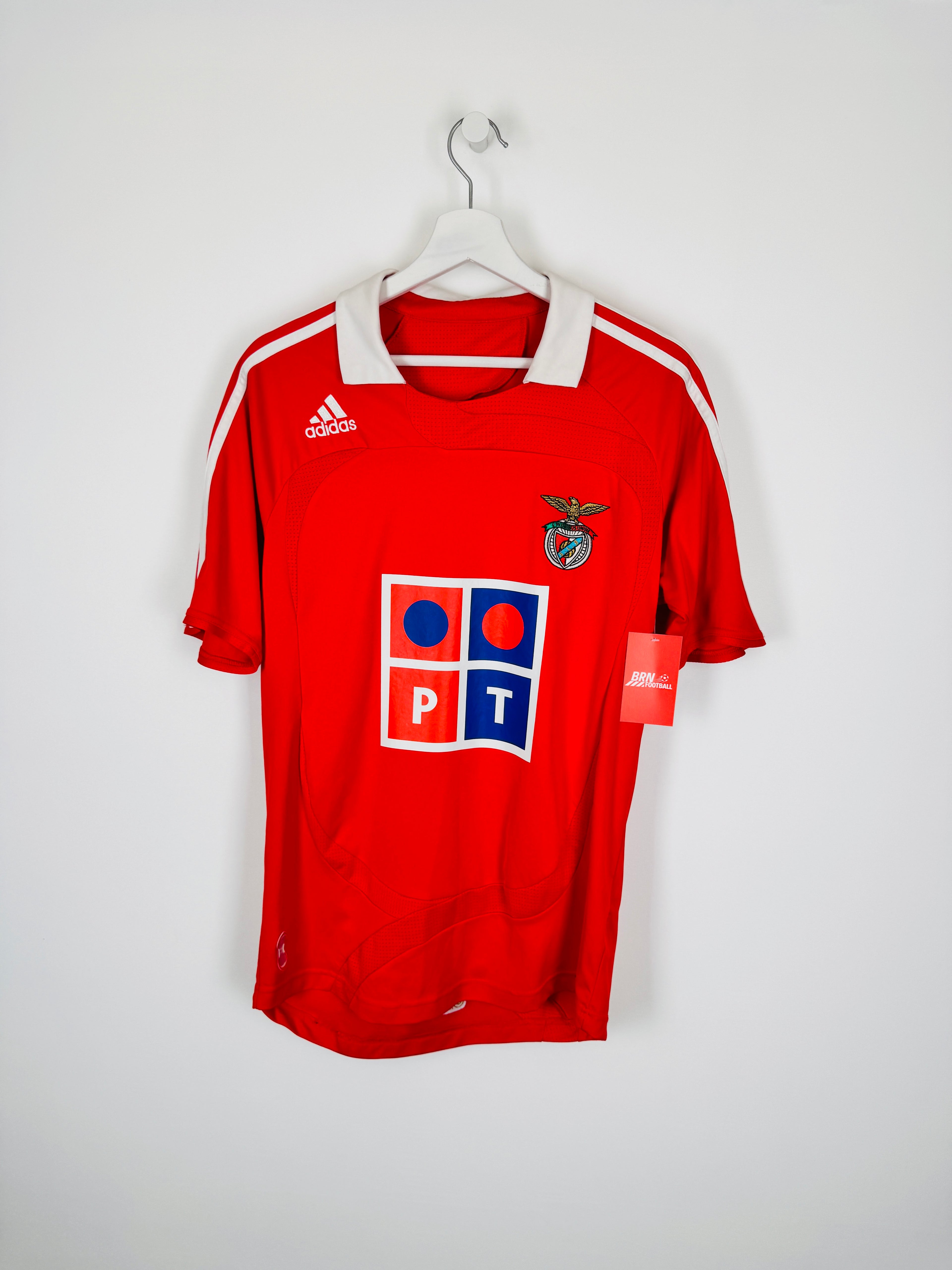 BENFICA FOOTBALL JERSEY 2007/2008 HOME - DI MARIA #20 (S)