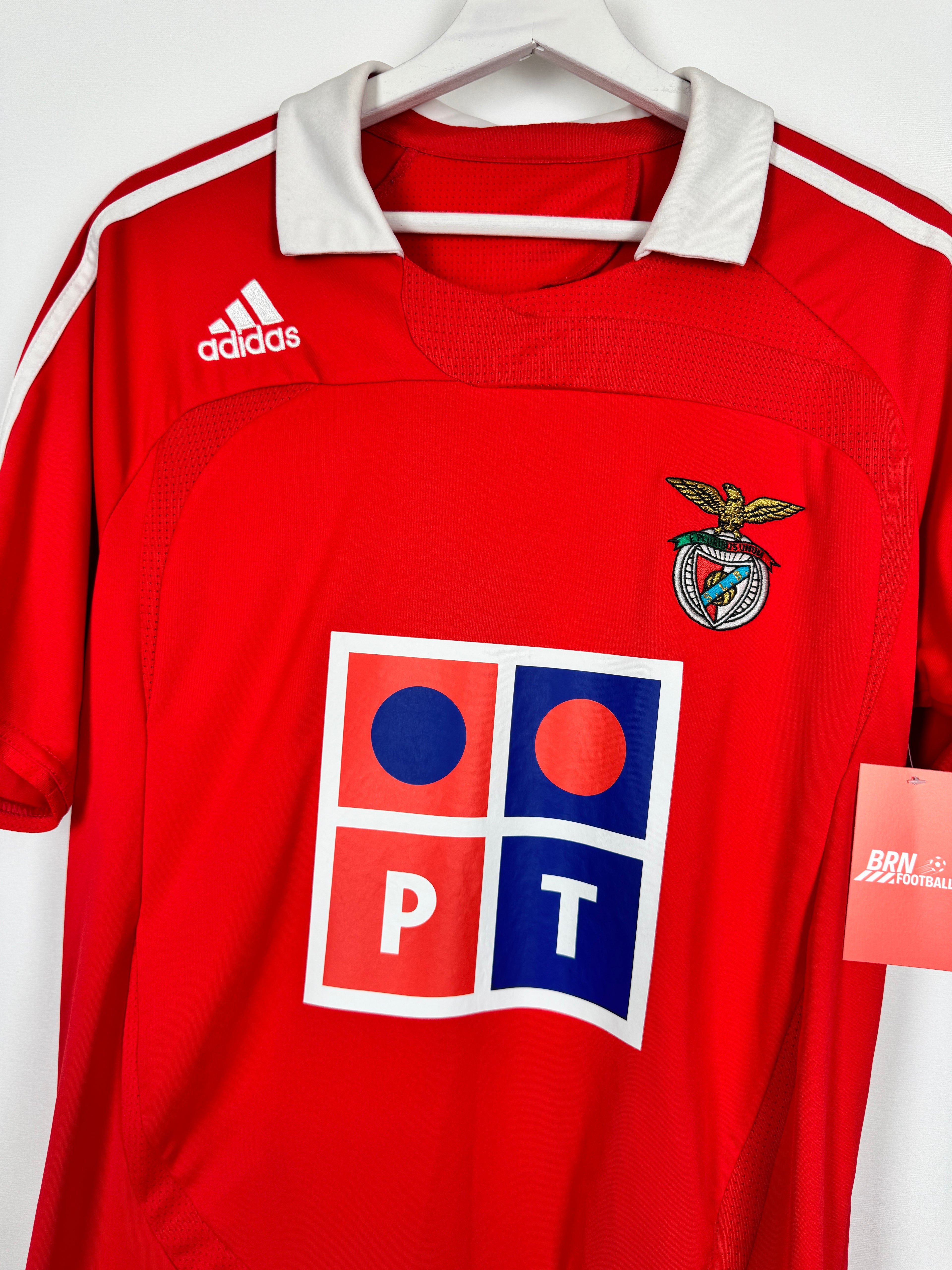 BENFICA FOOTBALL JERSEY 2007/2008 HOME - DI MARIA #20 (S)
