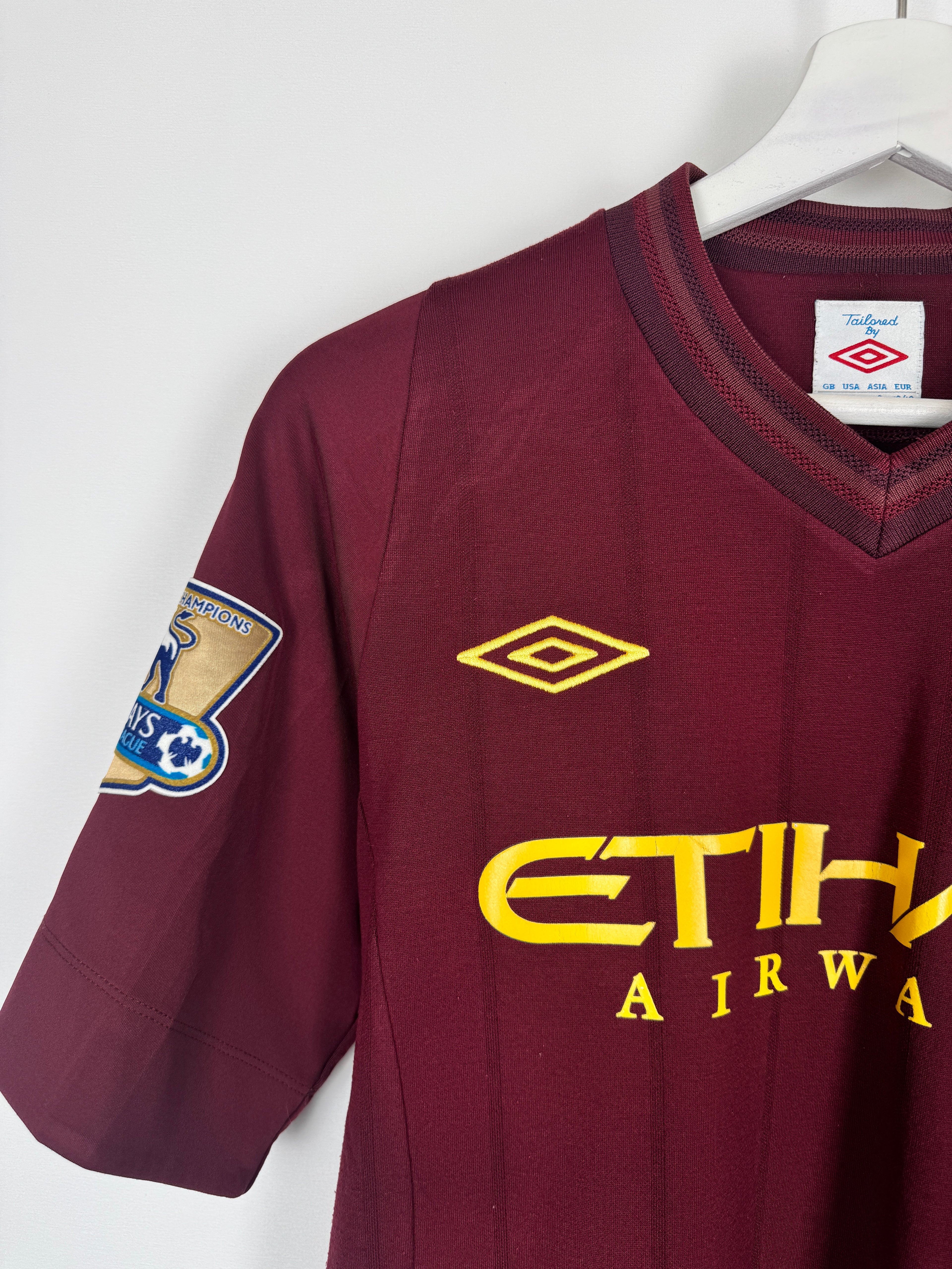 MANCHESTER CITY 2012/2013 AWAY FOOTBALL SHIRT - KUN AGUERO #16 (S)