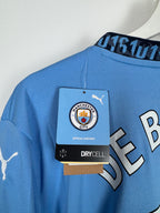NEW MANCHESTER CITY 2024/2025 HOME FOOTBALL SHIRT - DE BRUYNE #17 (XL)