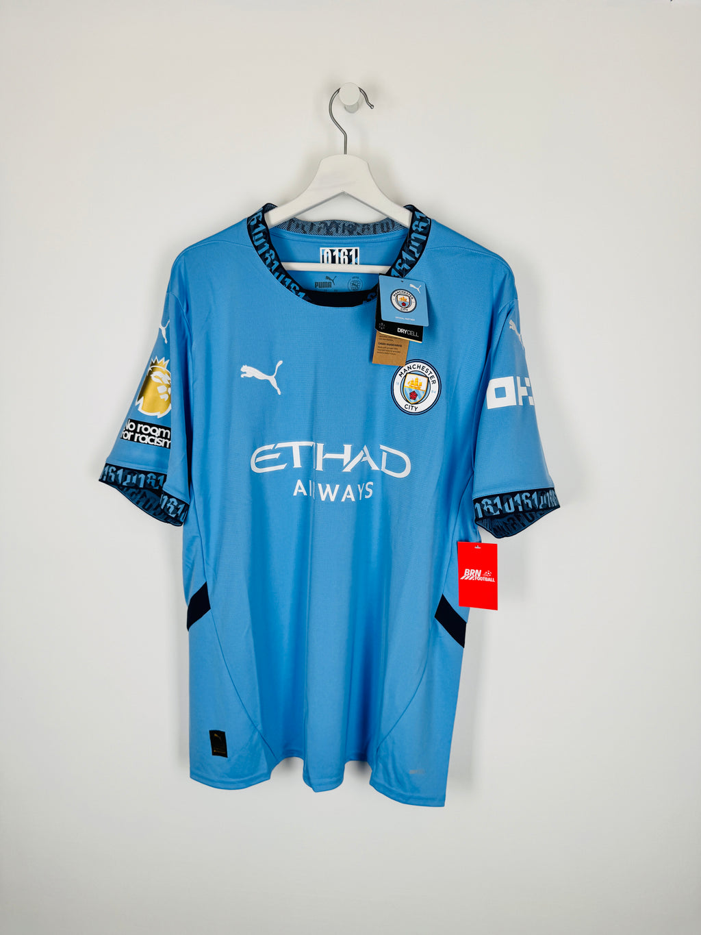 NEW MANCHESTER CITY 2024/2025 HOME FOOTBALL SHIRT - DE BRUYNE #17 (XL)