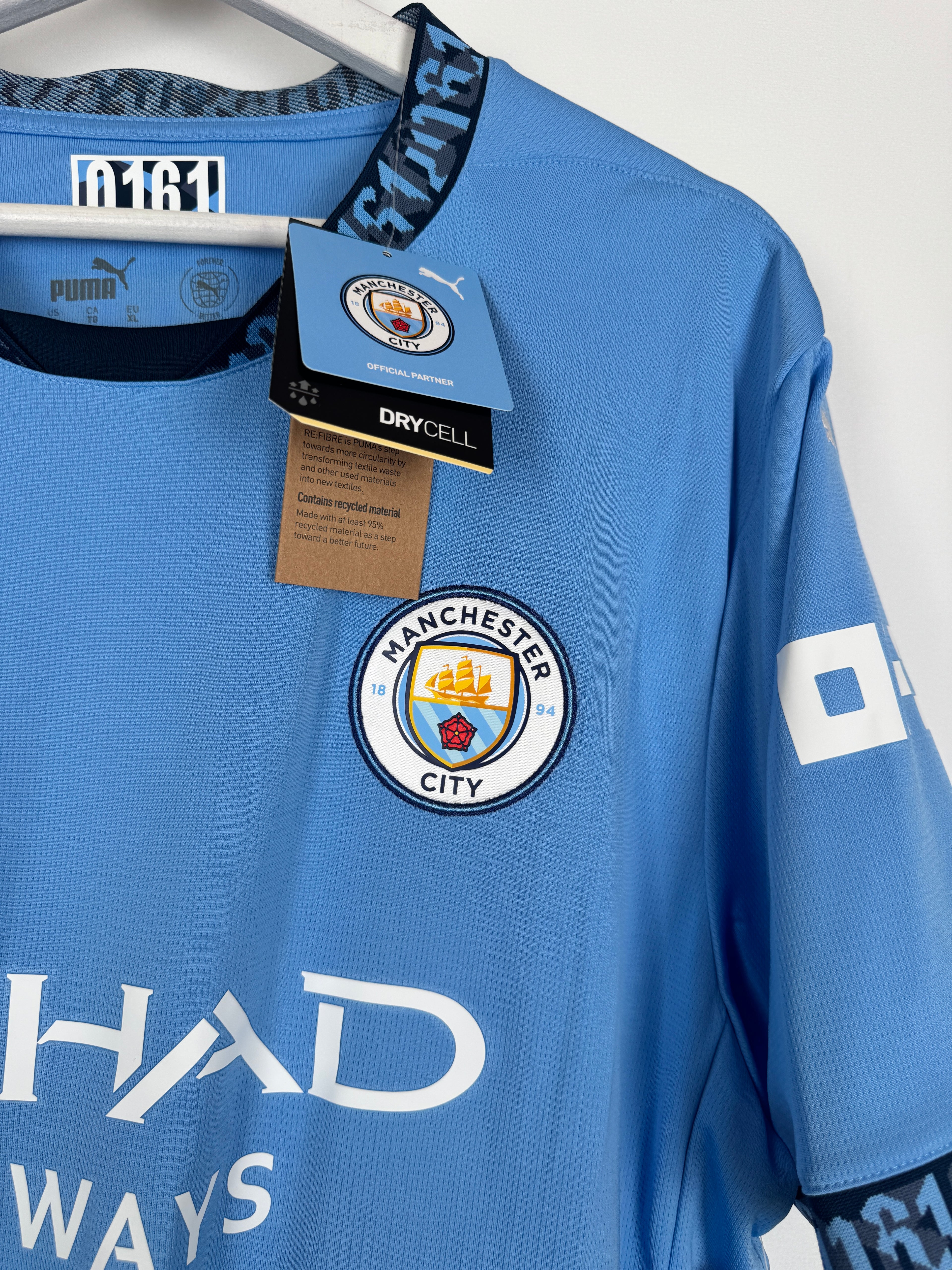 NEW MANCHESTER CITY 2024/2025 HOME FOOTBALL SHIRT - DE BRUYNE #17 (XL)