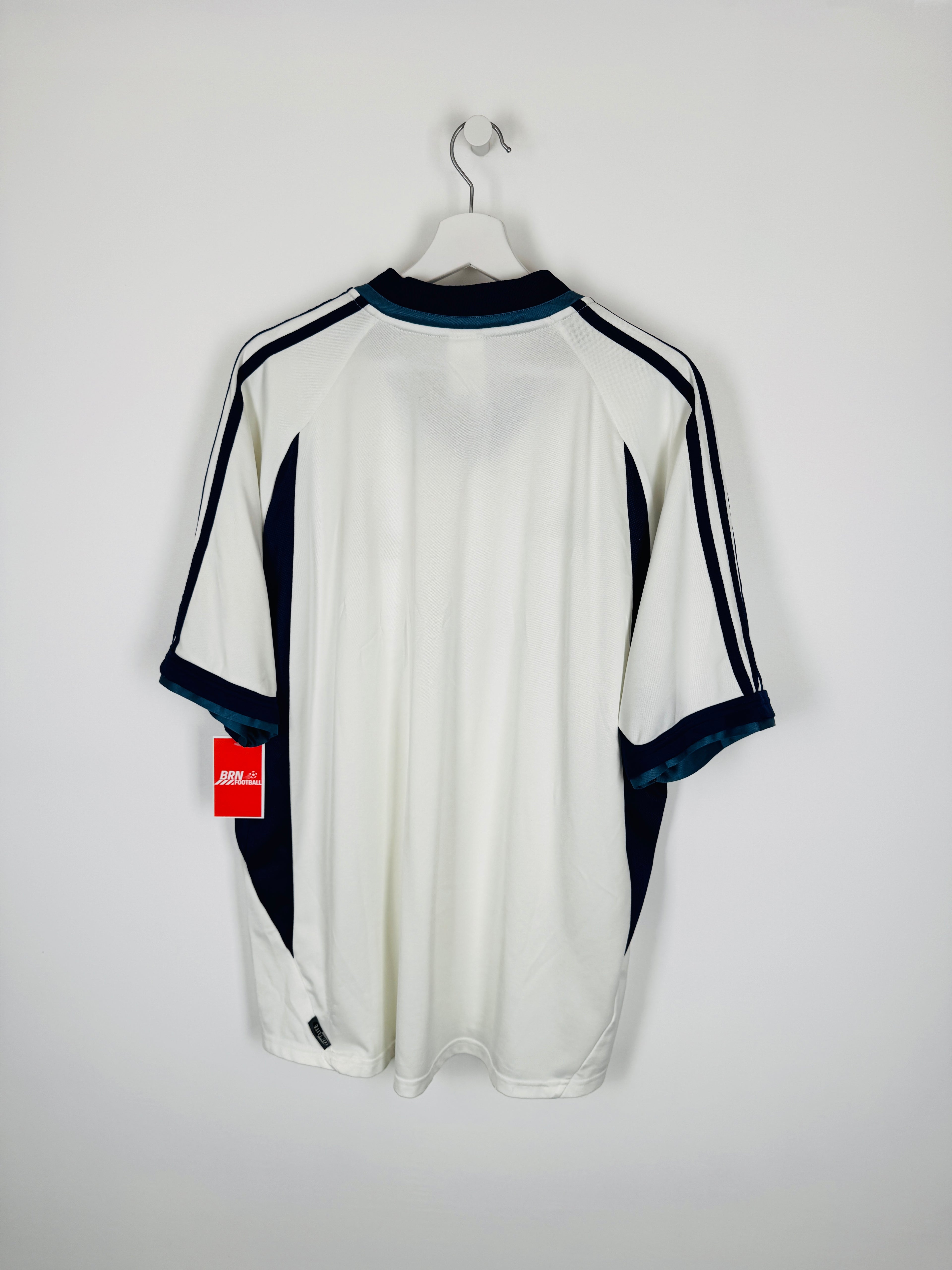 Maillot de foot vintage PSG 2002 2003 exterieur blanc Maillot de foot vintage PSG 2002 2003 exterieur blanc