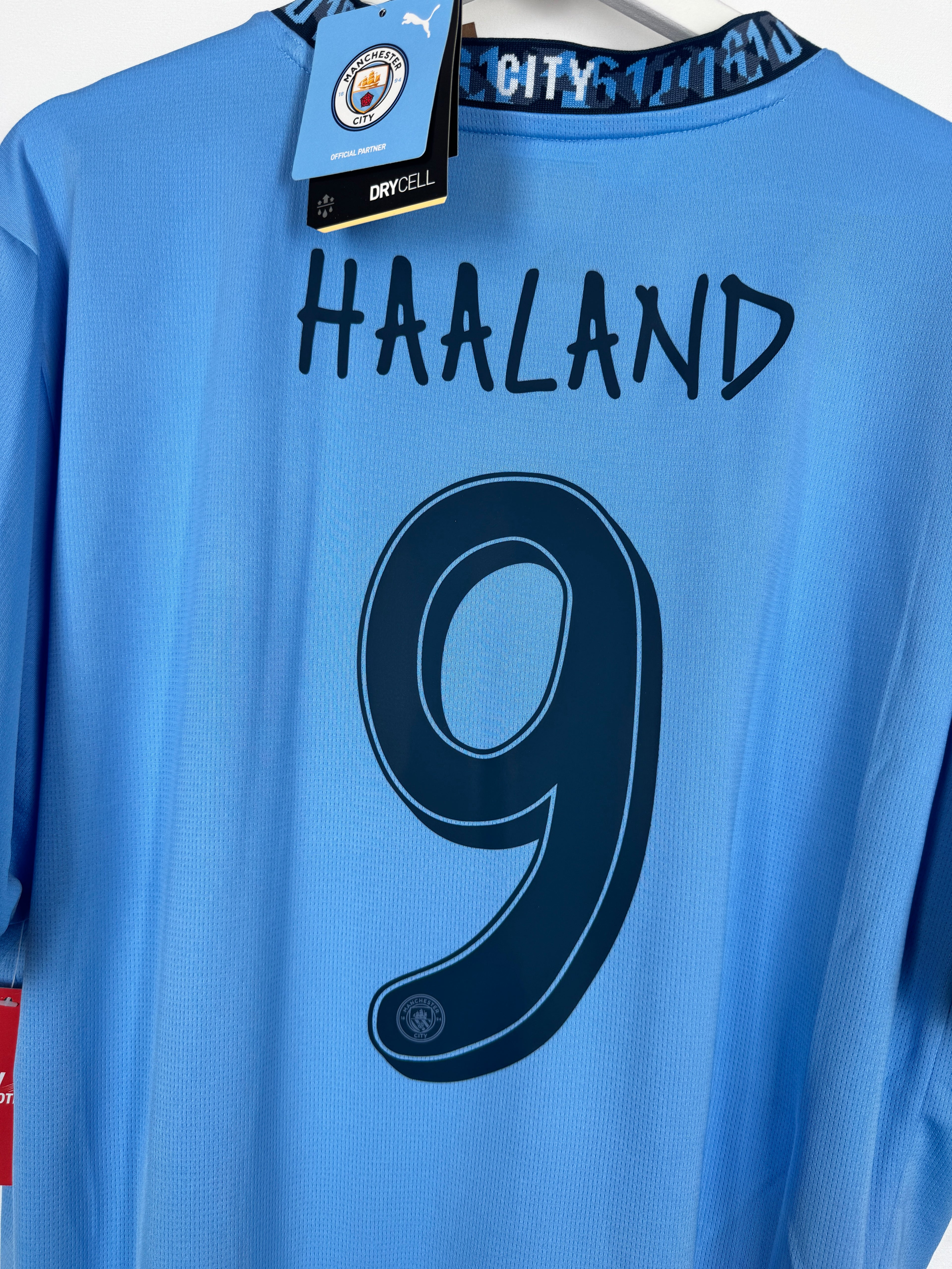 CAMISETA DE FÚTBOL MANCHESTER CITY 2024/2025 LOCAL NUEVA - HAALAND #9 (XL)