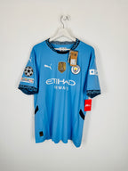 CAMISETA DE FÚTBOL MANCHESTER CITY 2024/2025 LOCAL NUEVA - HAALAND #9 (XL)