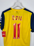 ARSENAL 2014/2015 AWAY FOOTBALL SHIRT - OZIL #11 (S)