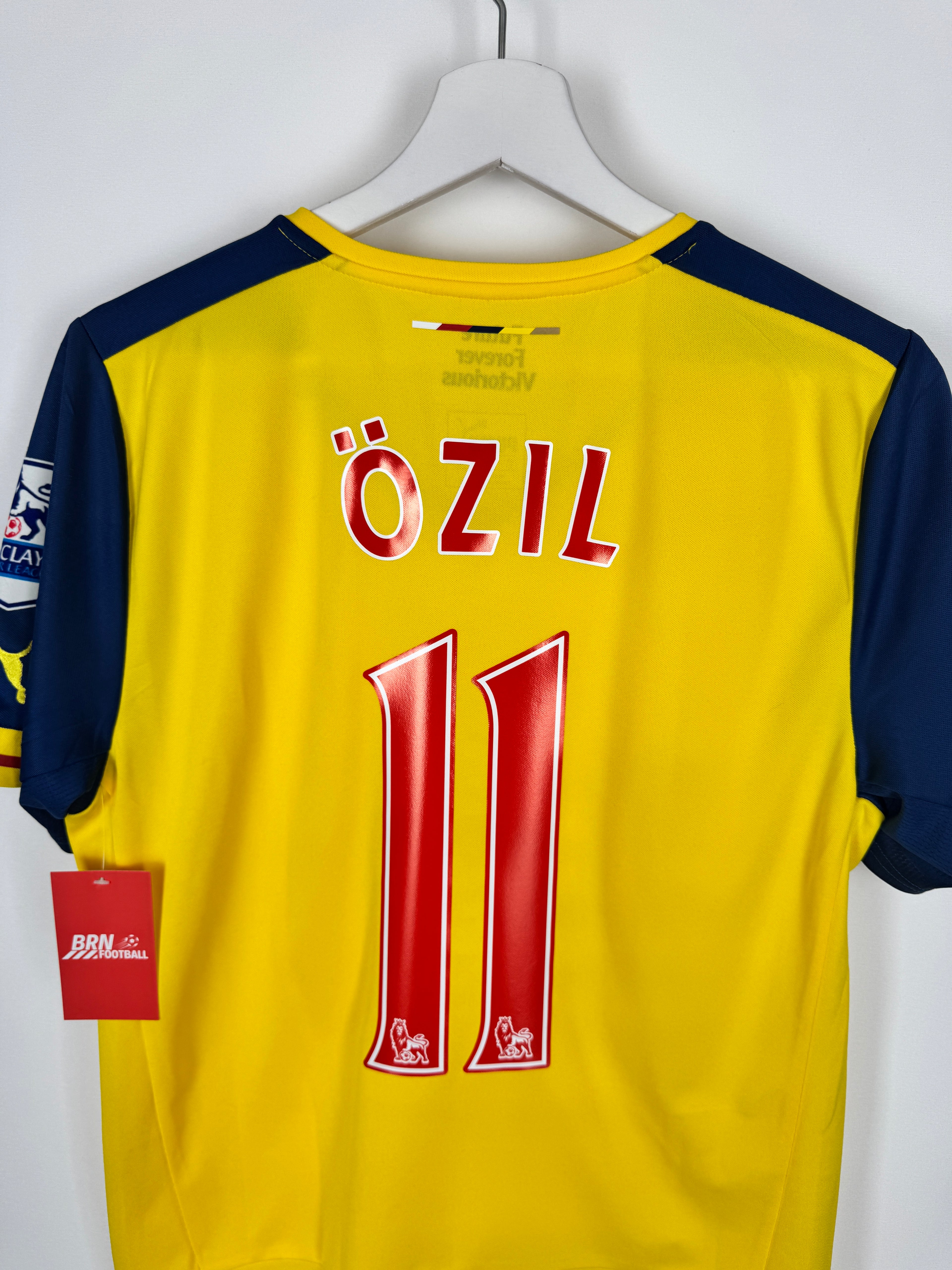 ARSENAL 2014/2015 AWAY FOOTBALL SHIRT - OZIL #11 (S)