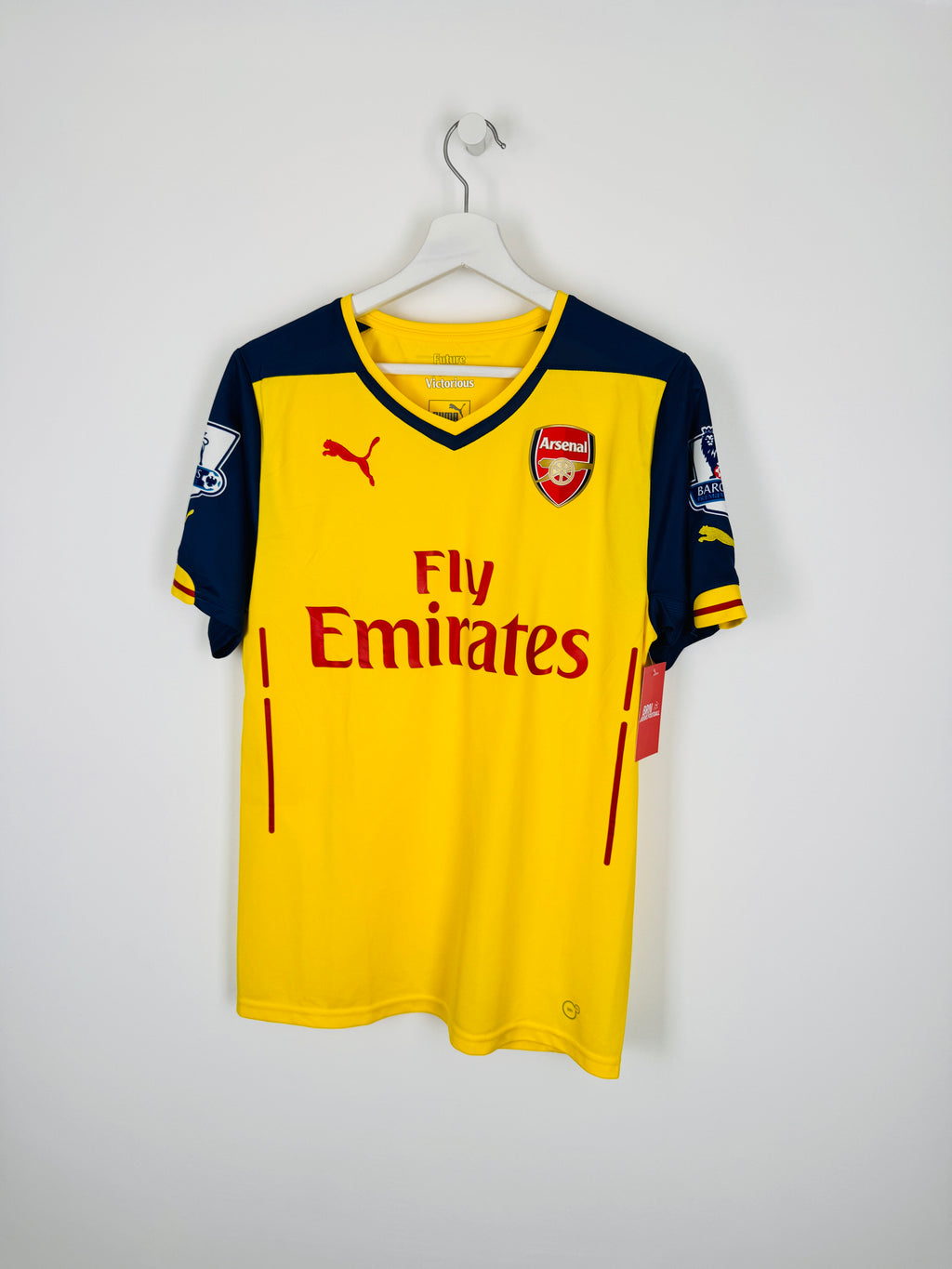 ARSENAL 2014/2015 AWAY FOOTBALL SHIRT - OZIL #11 (S)