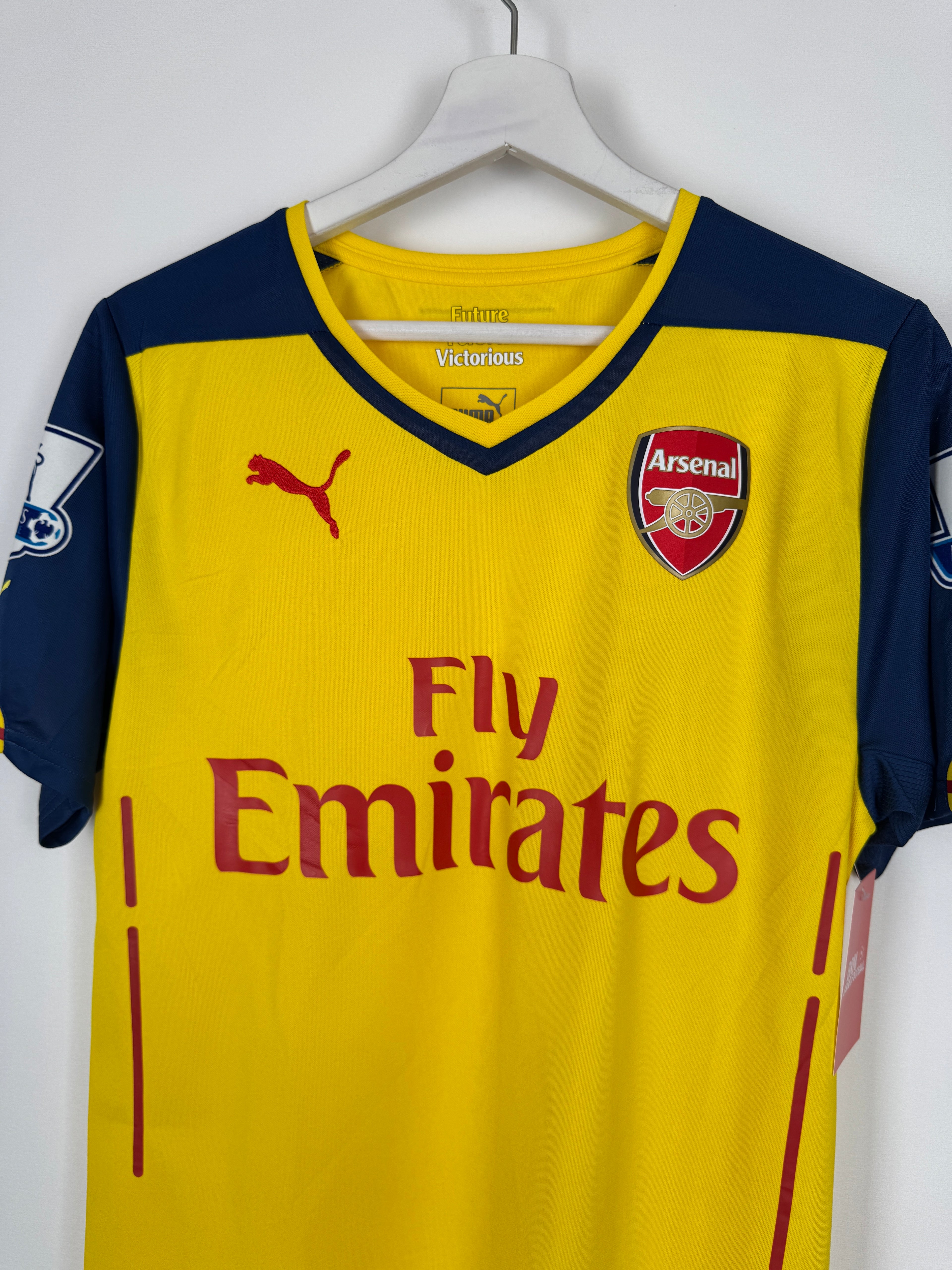 ARSENAL 2014/2015 AWAY FOOTBALL SHIRT - OZIL #11 (S)
