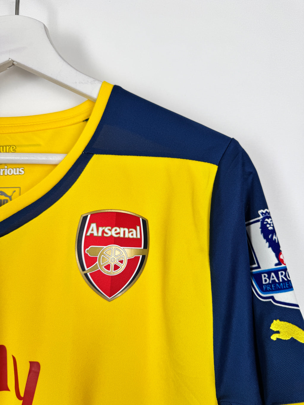 ARSENAL 2014/2015 AWAY FOOTBALL SHIRT - OZIL #11 (S)
