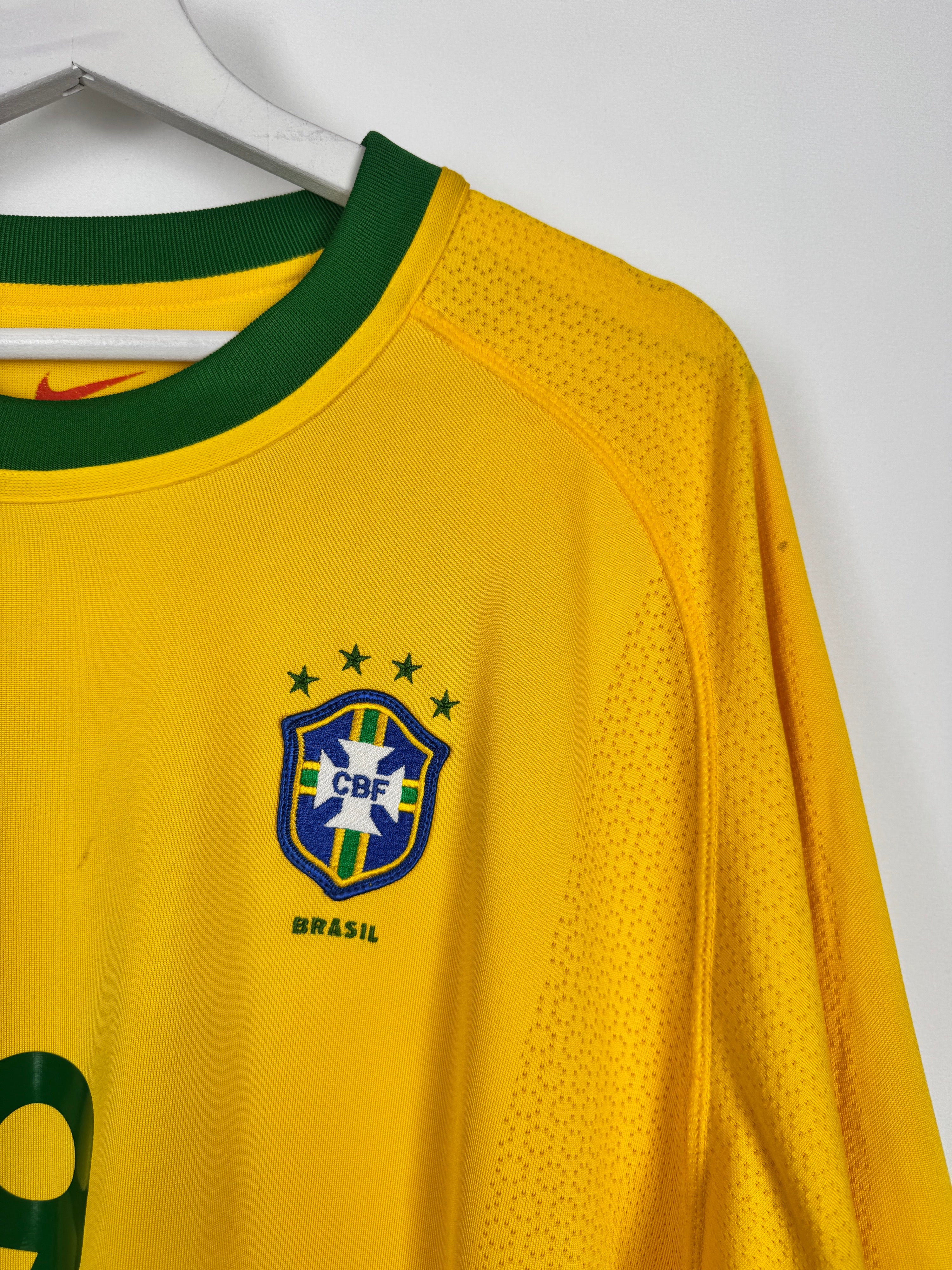 BRAZIL 2000 HOME FOOTBALL SHIRT - RONALDO #9 (XL)