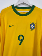BRAZIL 2000 HOME FOOTBALL SHIRT - RONALDO #9 (XL)