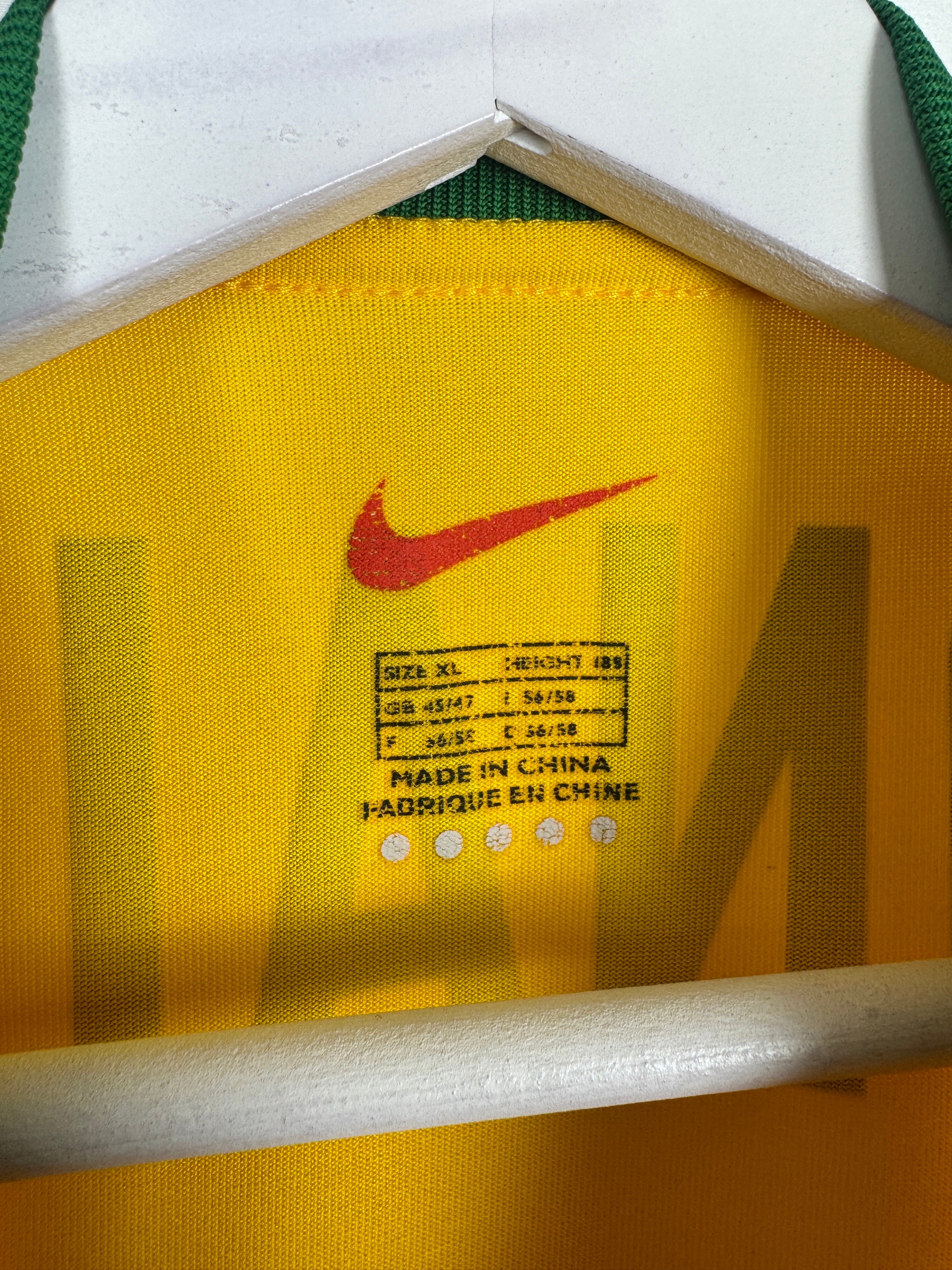 BRAZIL 2000 HOME FOOTBALL SHIRT - RONALDO #9 (XL)