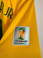BRAZIL 2014 HOME FOOTBALL SHIRT - NEYMAR JR #10 (M)